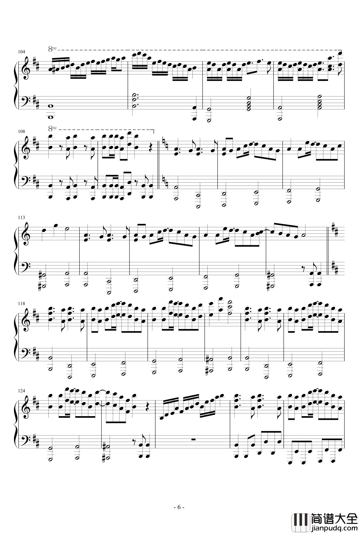 Piano_Samurai钢琴谱_触手猴