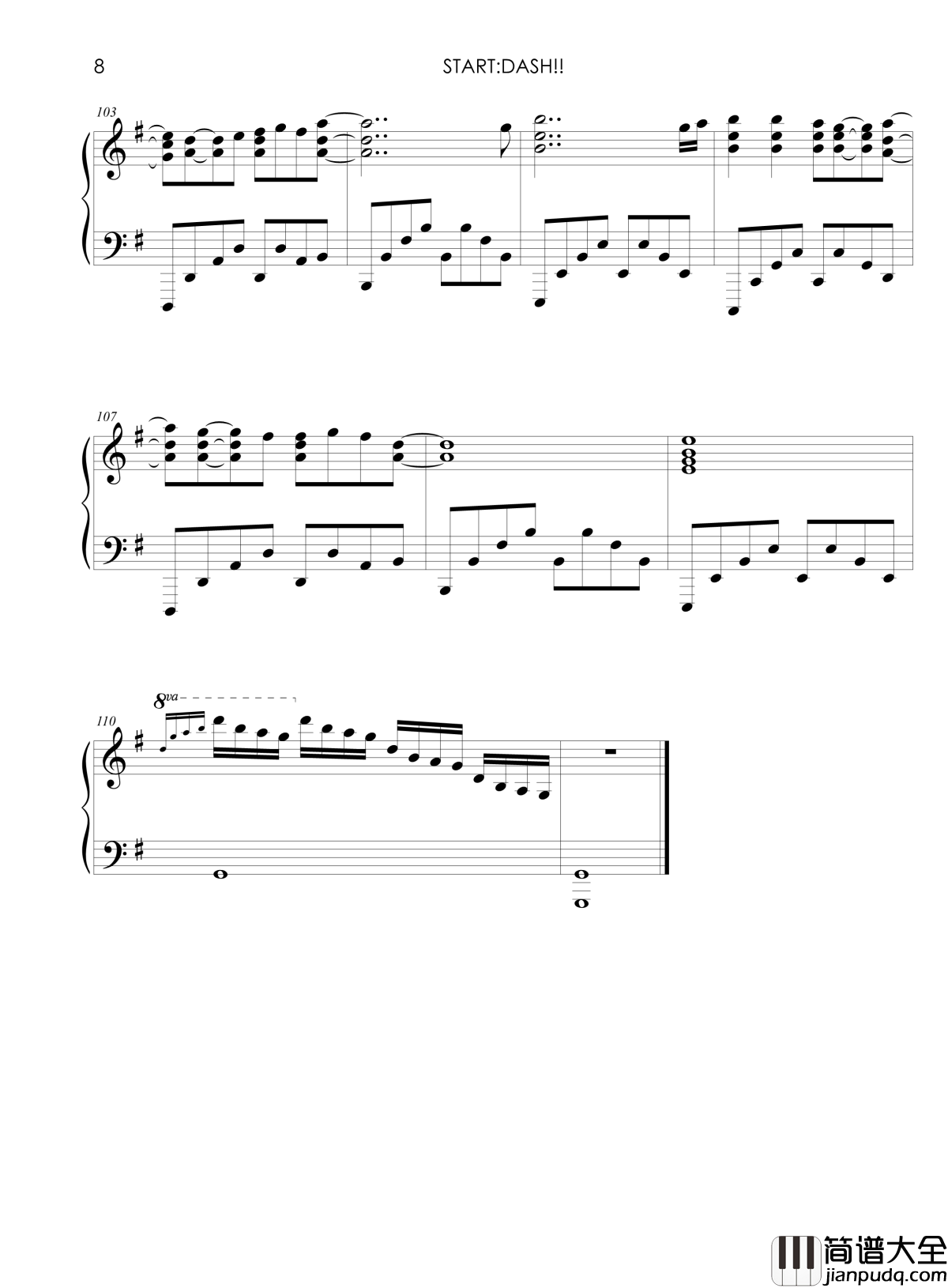 Start_Dash钢琴谱_第三话插曲_LoveLive