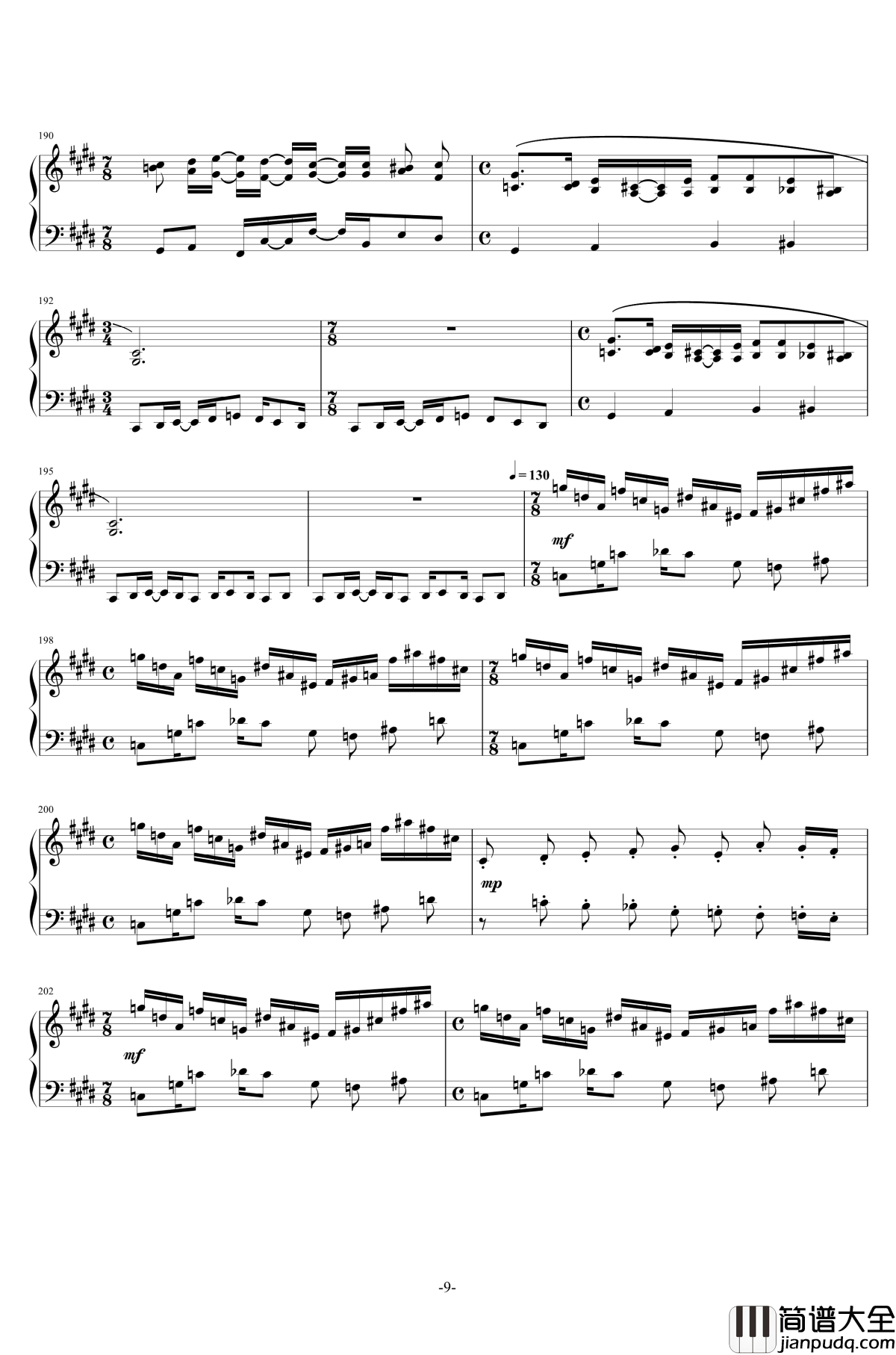 Kefka's_Theme钢琴谱_Final_Fanstay_XIV_最终幻想