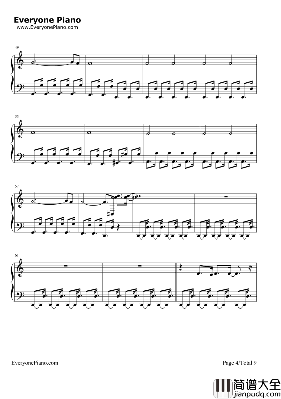 Uprising钢琴谱_Muse