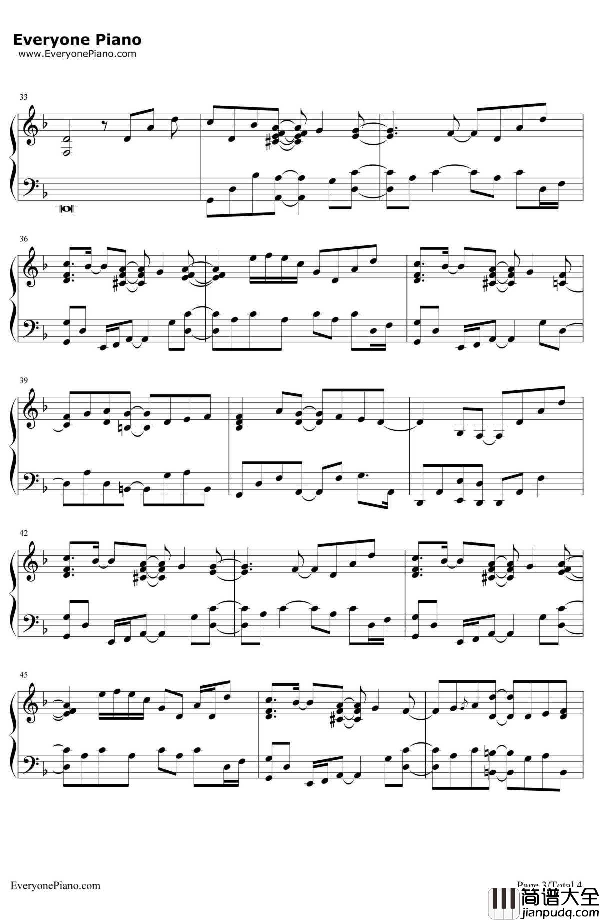 Indigo靛蓝钢琴谱_Yiruma