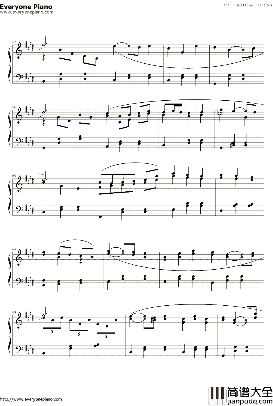 白十字的欢笑钢琴谱_新年圆舞曲