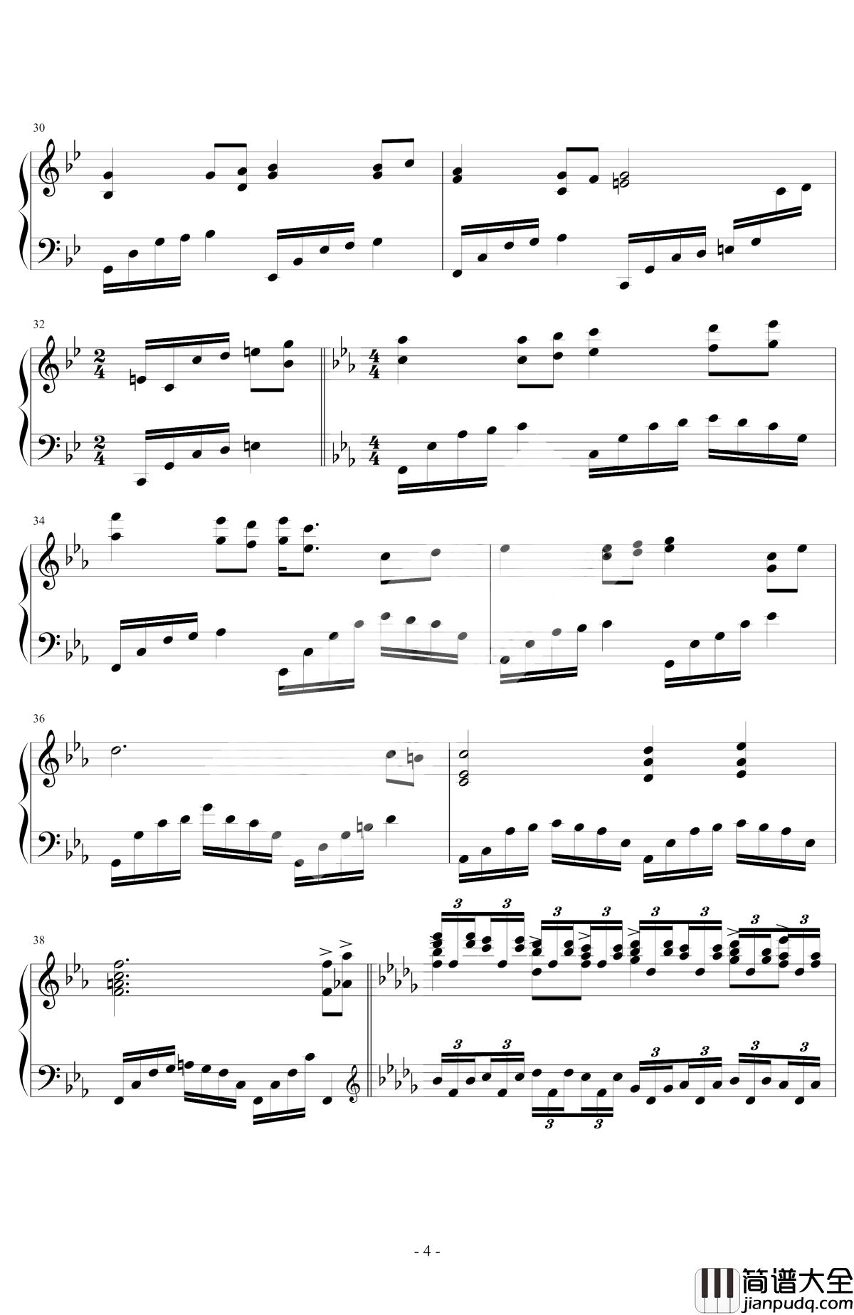 加勒比海盗钢琴谱_马克西姆_Maksim·Mrvica