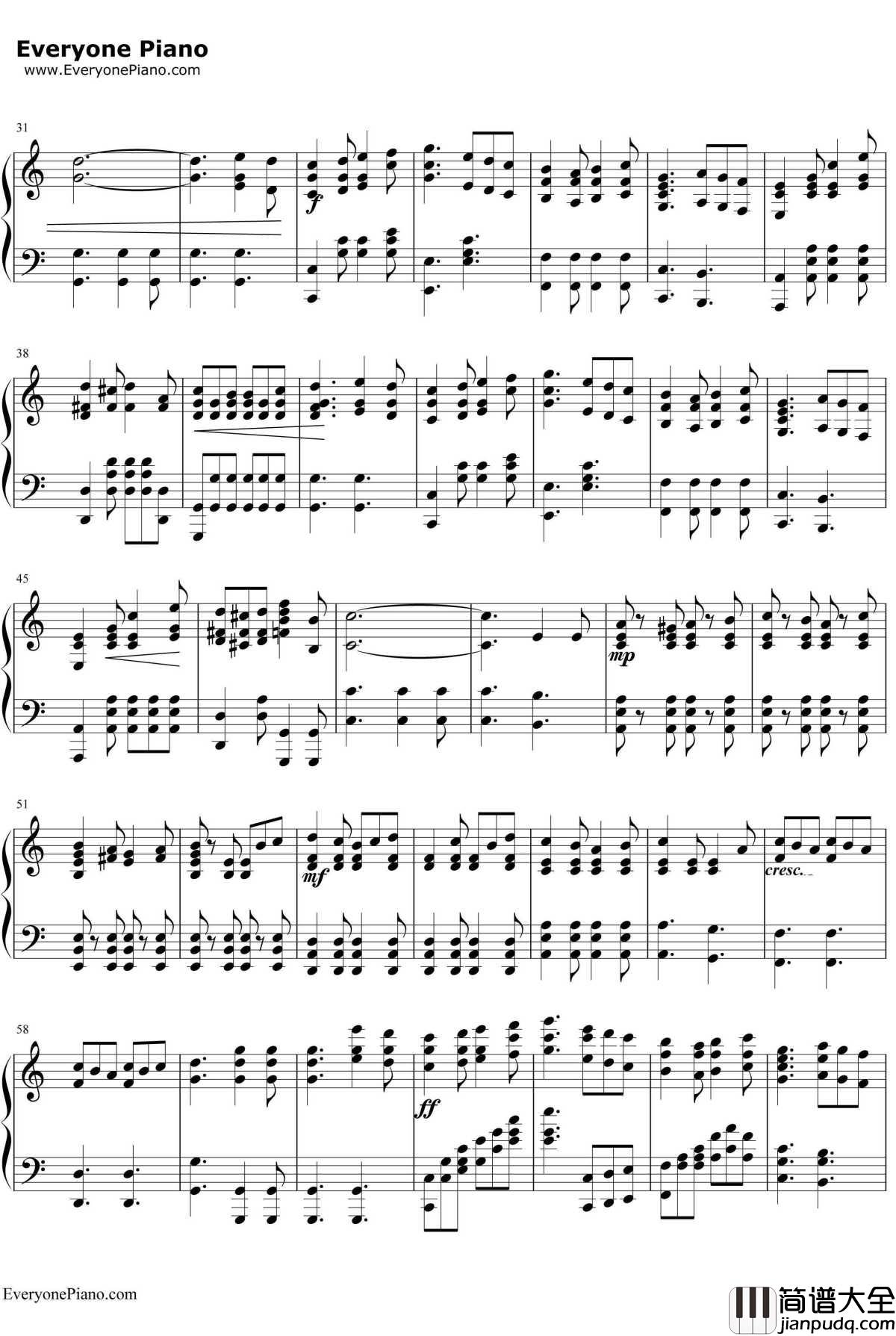 Do_You_Hear_the_People_Sing?钢琴谱_克劳德_米歇尔·勋伯格阿兰·鲍伯利_悲惨世界插曲