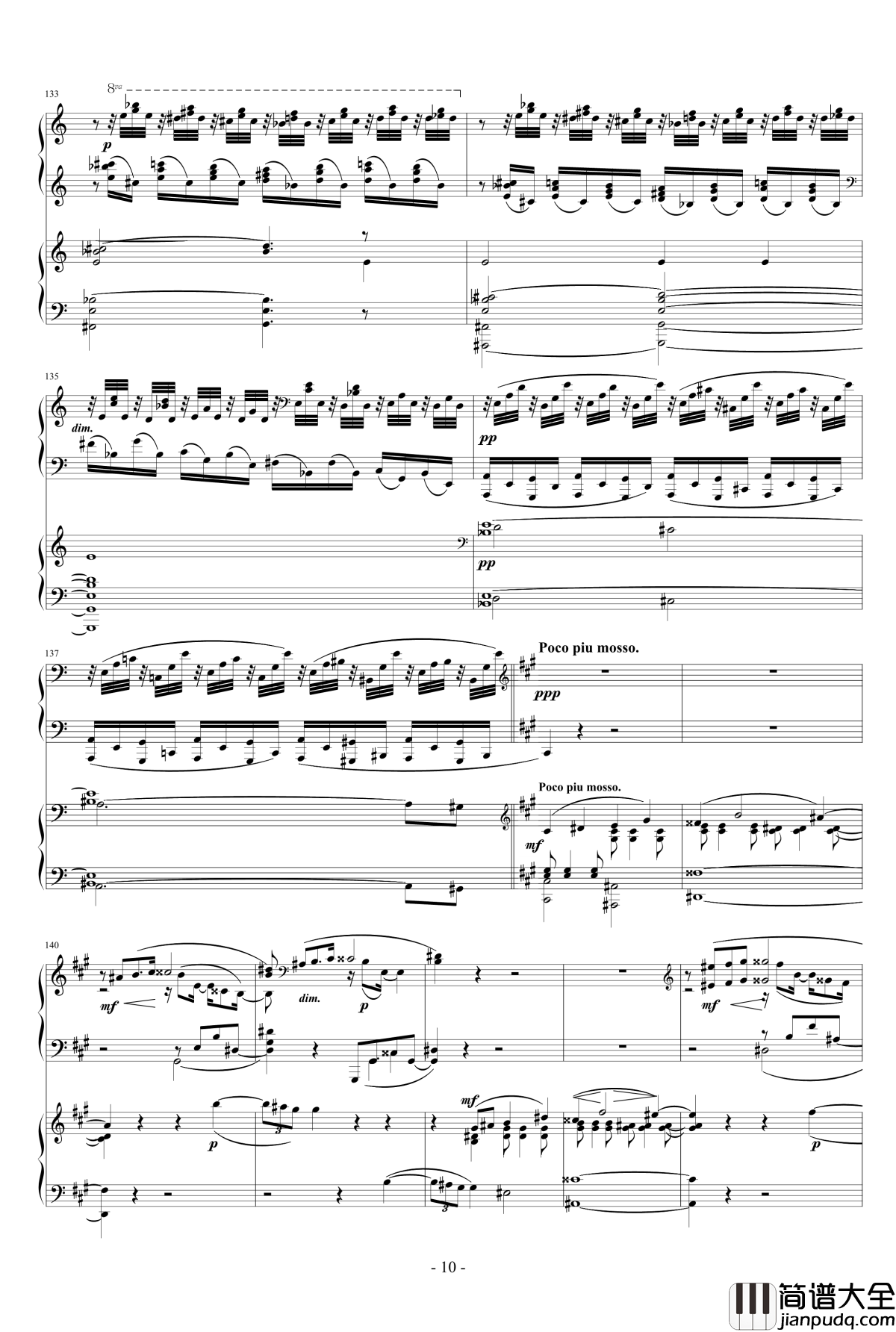 拉赫玛尼诺夫第一钢琴协奏曲_Op.1钢琴谱_拉赫马尼若夫