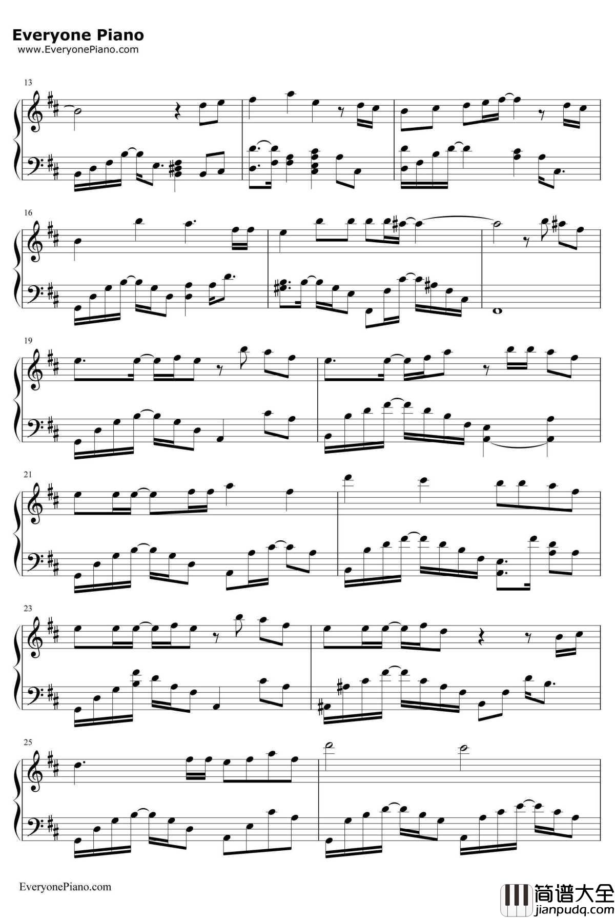 _名侦探柯南―迷宫的十字路口_主题曲钢琴谱_仓木麻衣_Timeaftertime