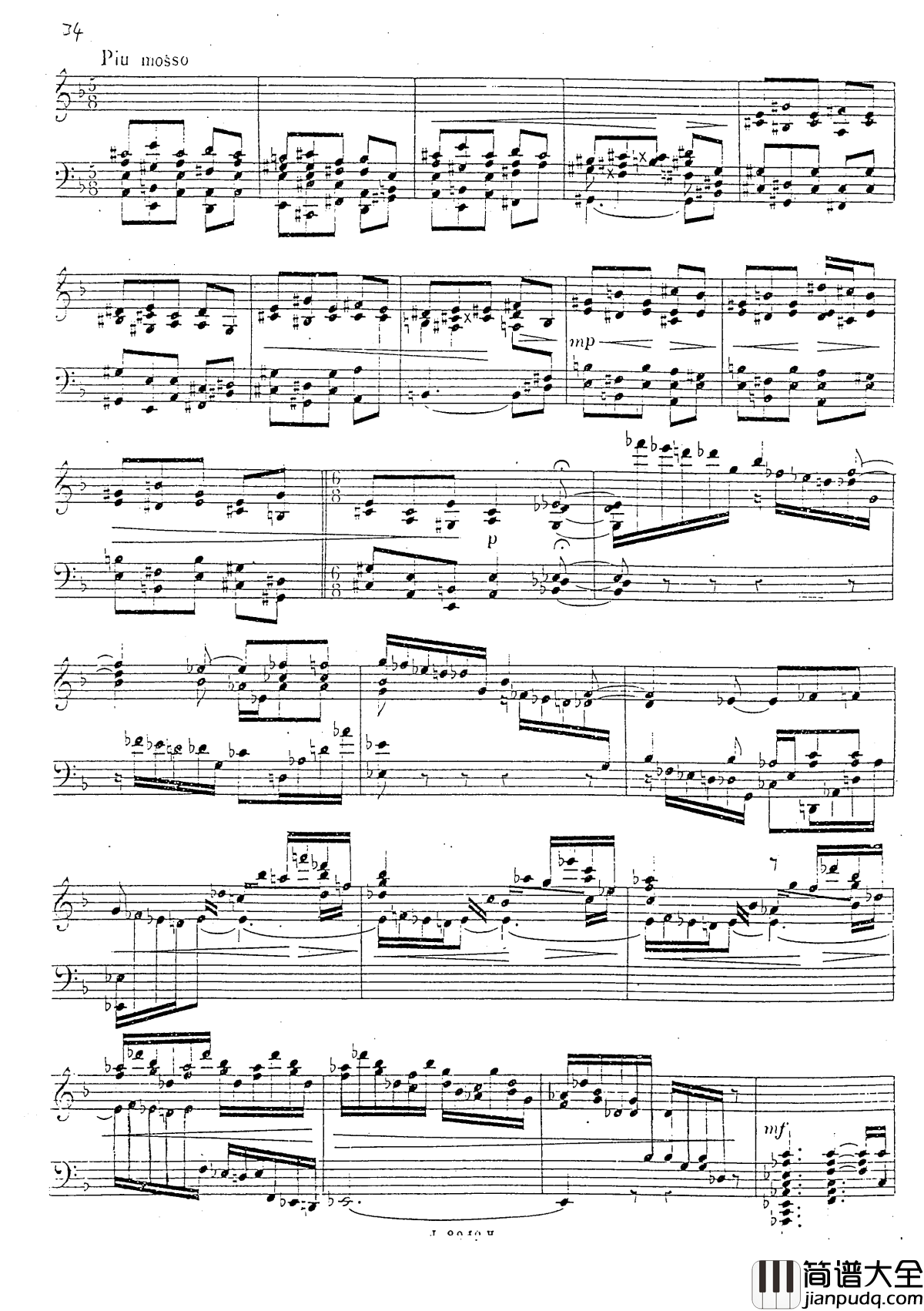 a小调第四钢琴奏鸣曲钢琴谱_安东_鲁宾斯坦__Op.100