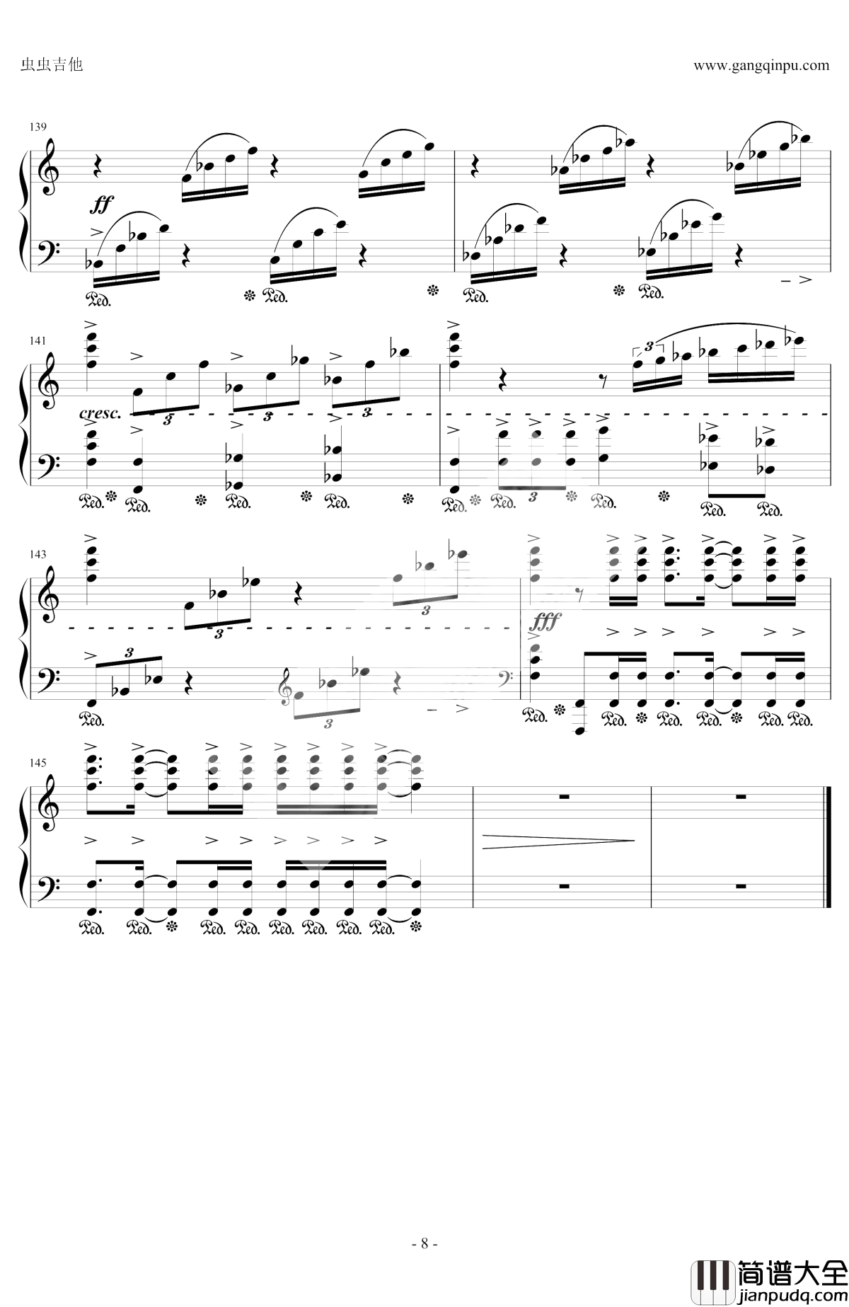 閃光钢琴谱_Distant_Worlds_III_最终幻想