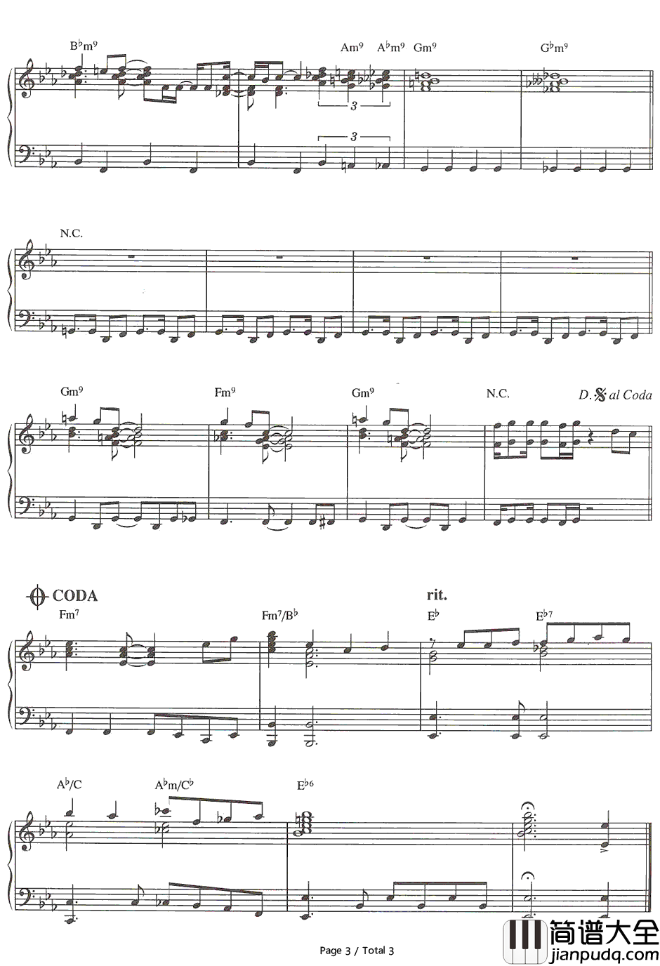 Copacabana钢琴谱_Barry_Manilow