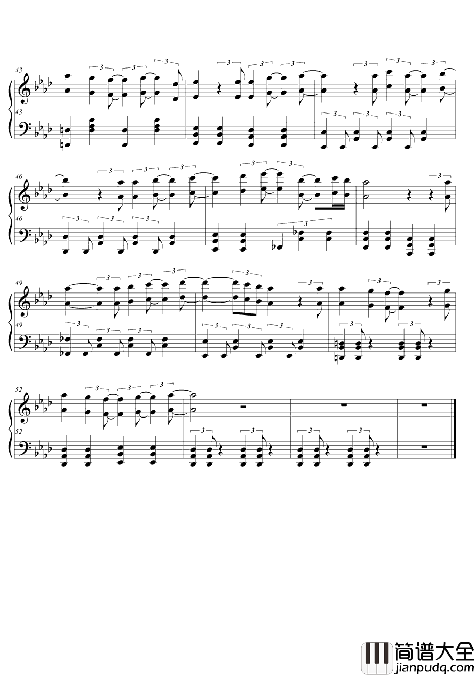 ニルバナ钢琴谱_Tia_野良神ARAGOTO片尾曲