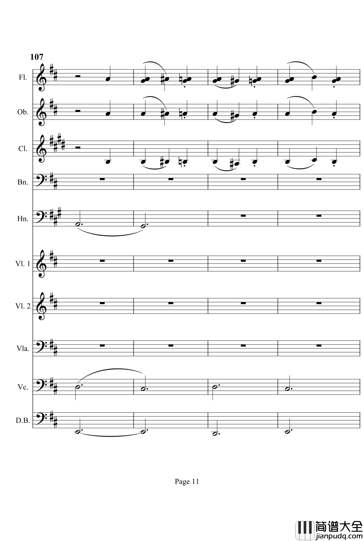 奏鸣曲之交响钢琴谱_第7首_Ⅲ_贝多芬_beethoven