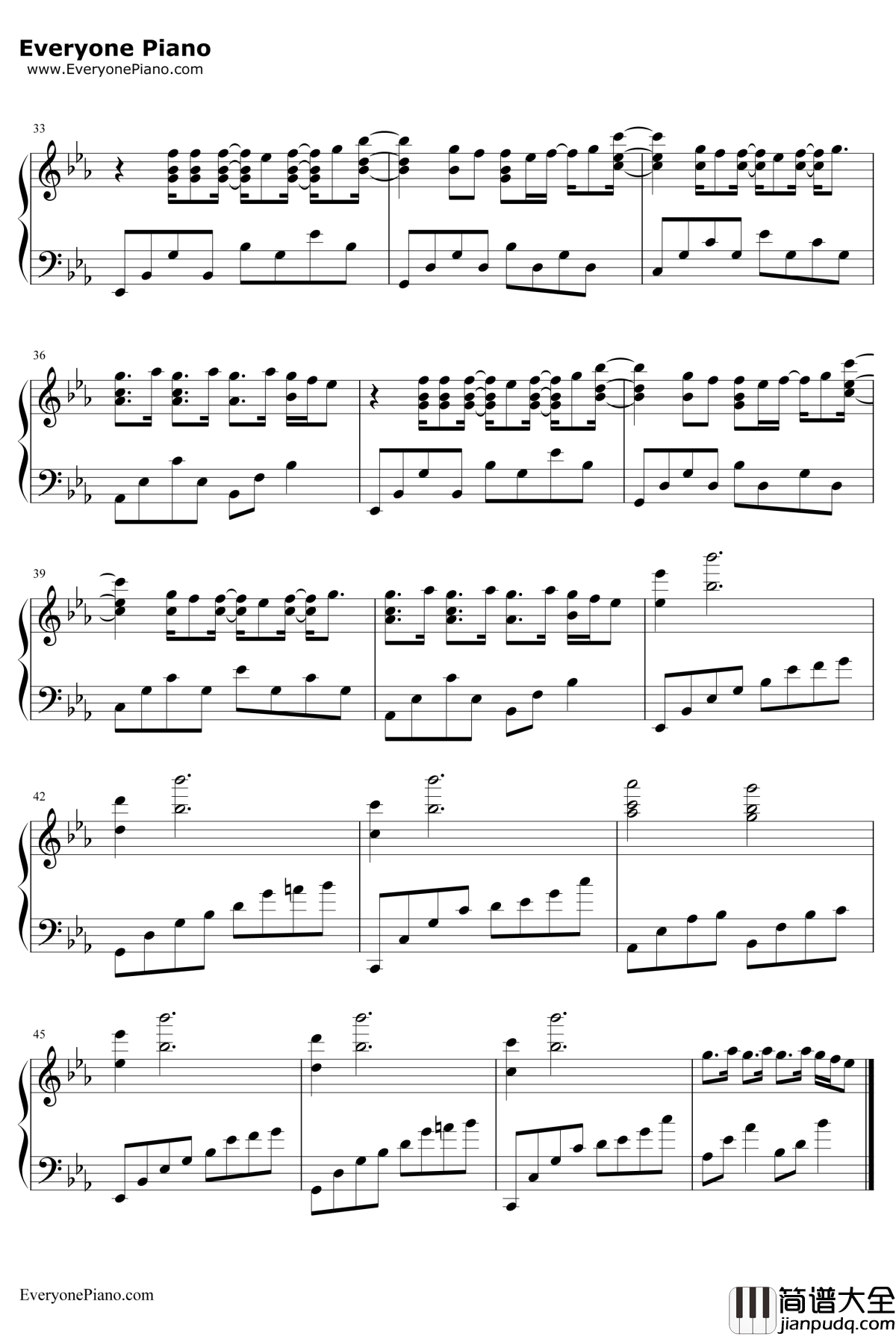 To_Be_Human钢琴谱_Sia_神奇女侠插曲