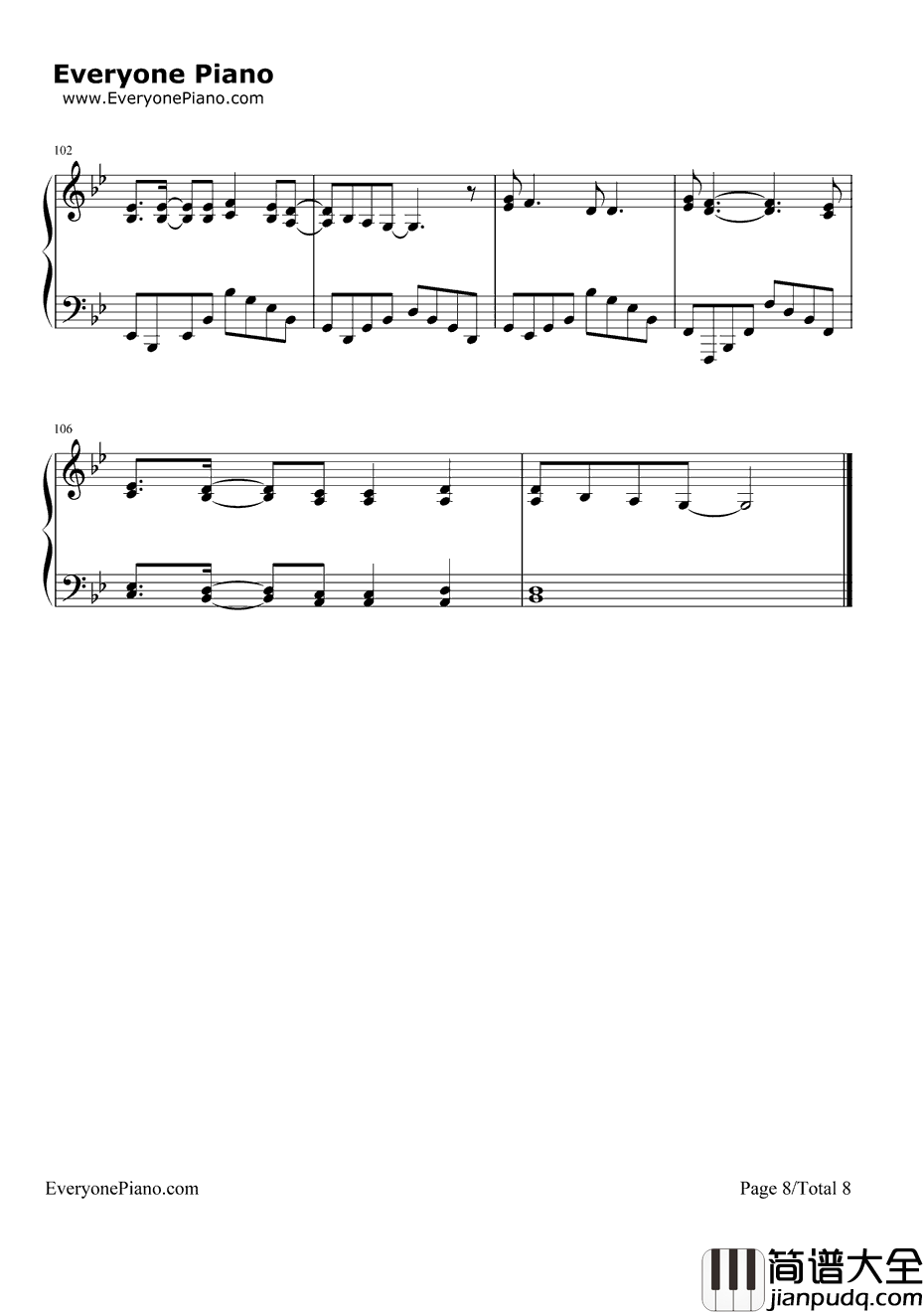 ChopSuey钢琴谱_SystemofaDown