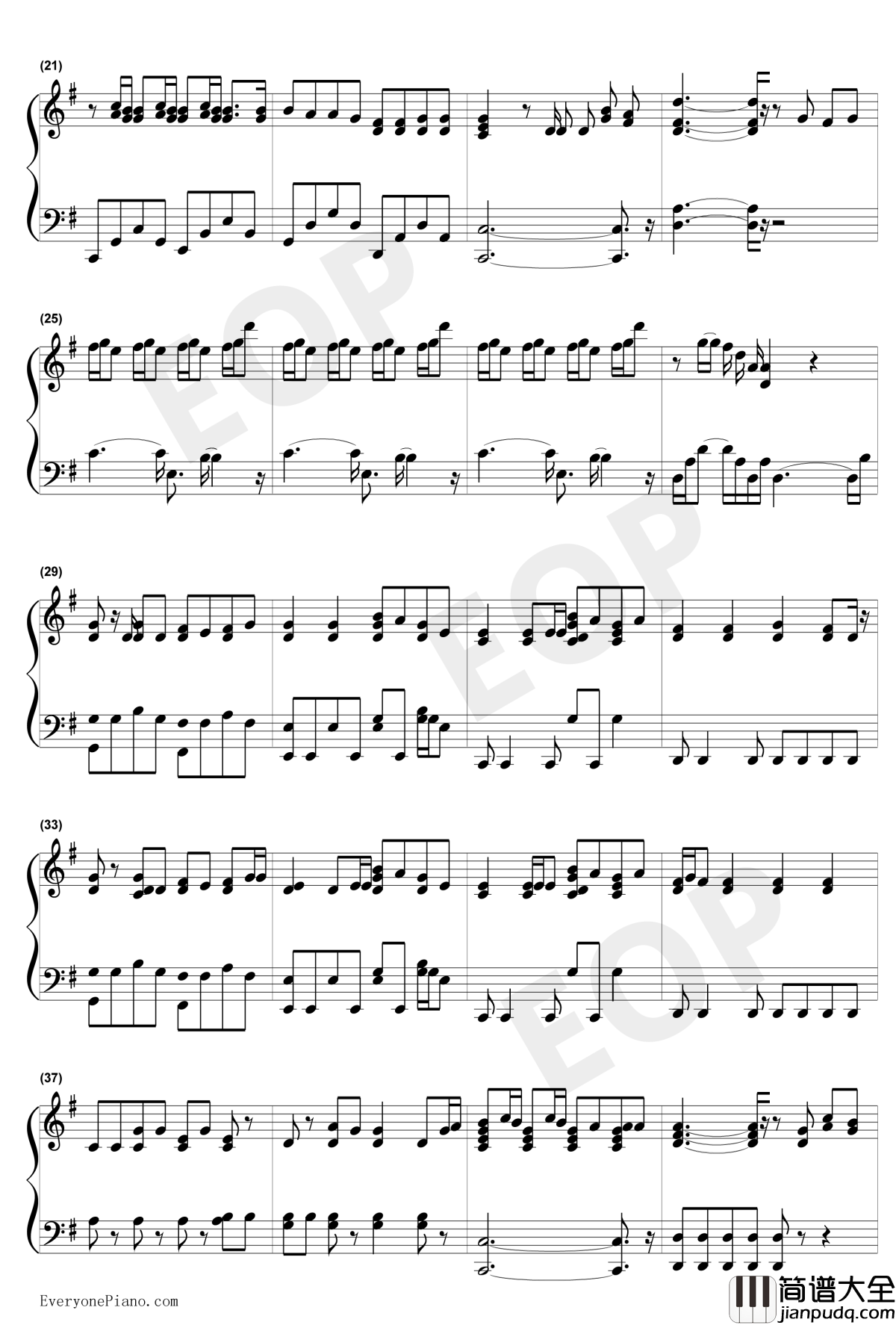 When_You're_Gone钢琴谱_艾薇儿_AvrilLavigne