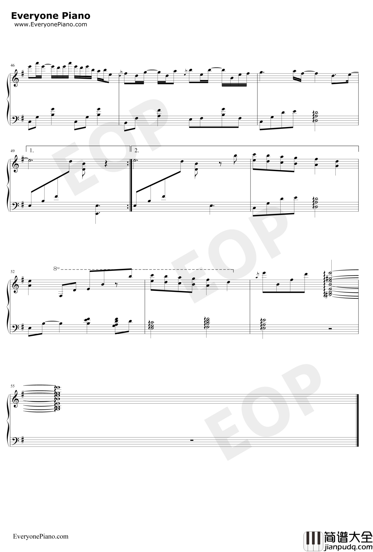 With_Memories钢琴谱_阿保刚_秋之回忆3~从今以后插曲