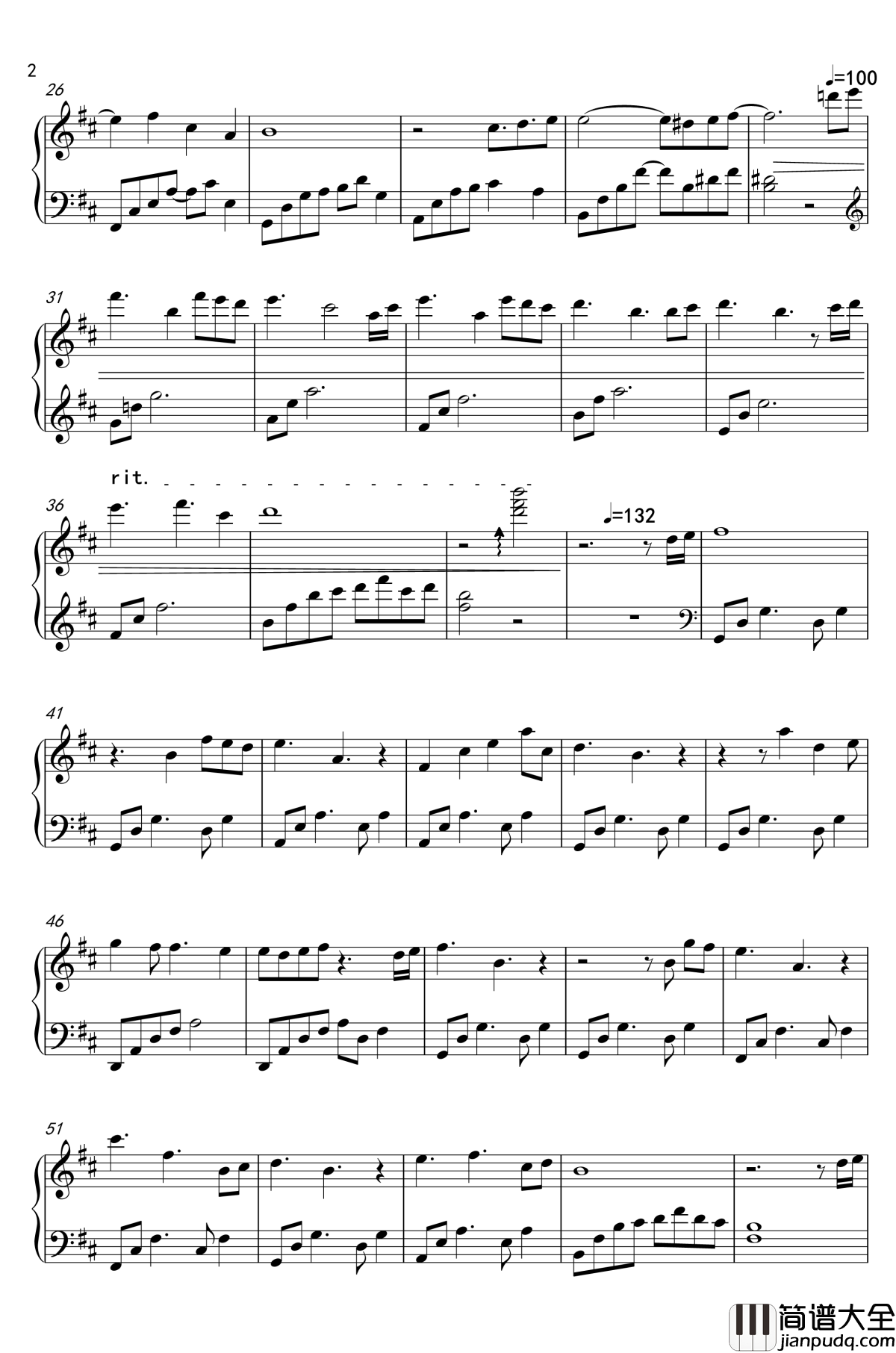棋逢对手钢琴谱_恋与制作人插曲