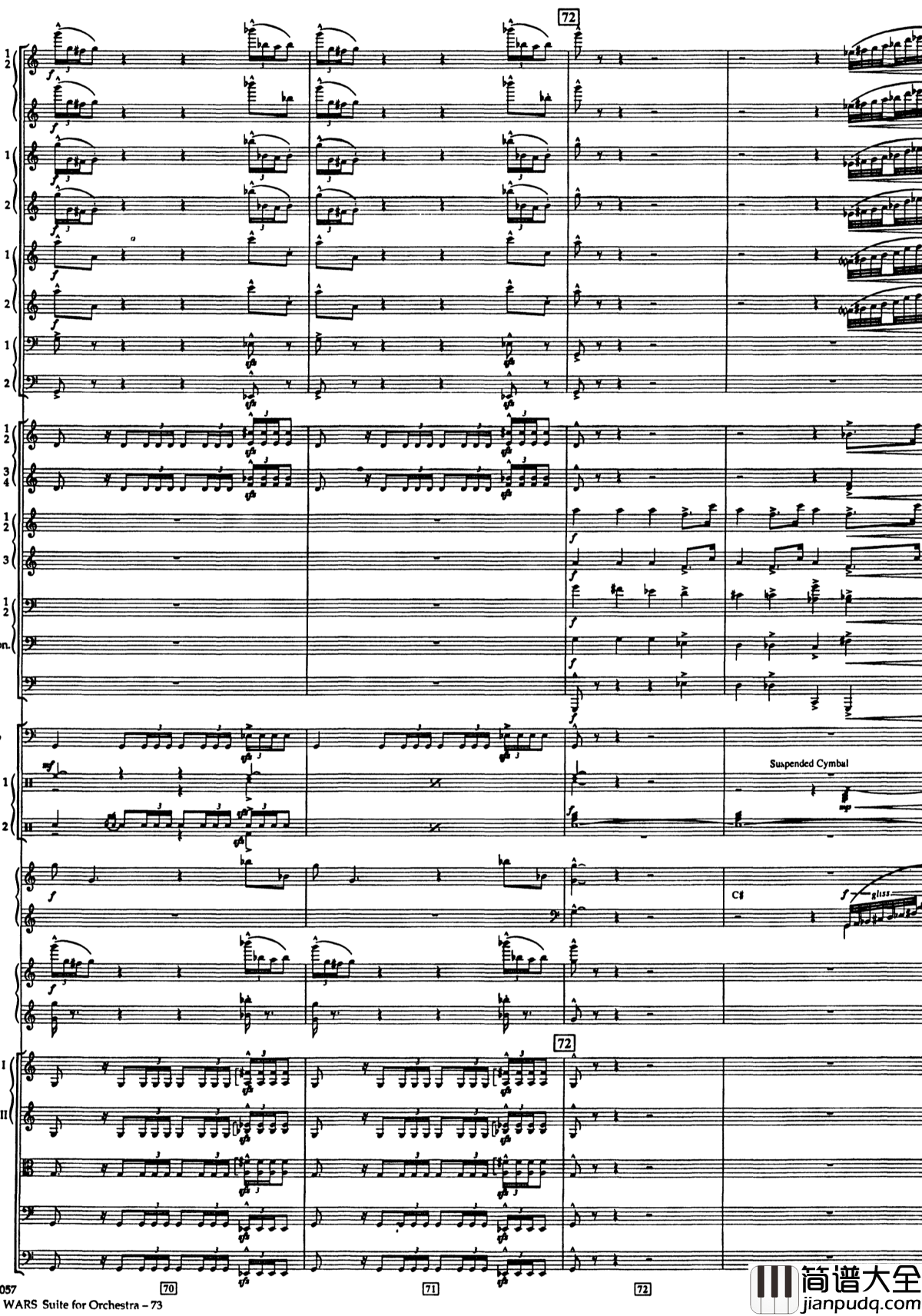 帝国进行曲总谱钢琴谱_The_Imperial_March_Full_Orchestra_John_Williams