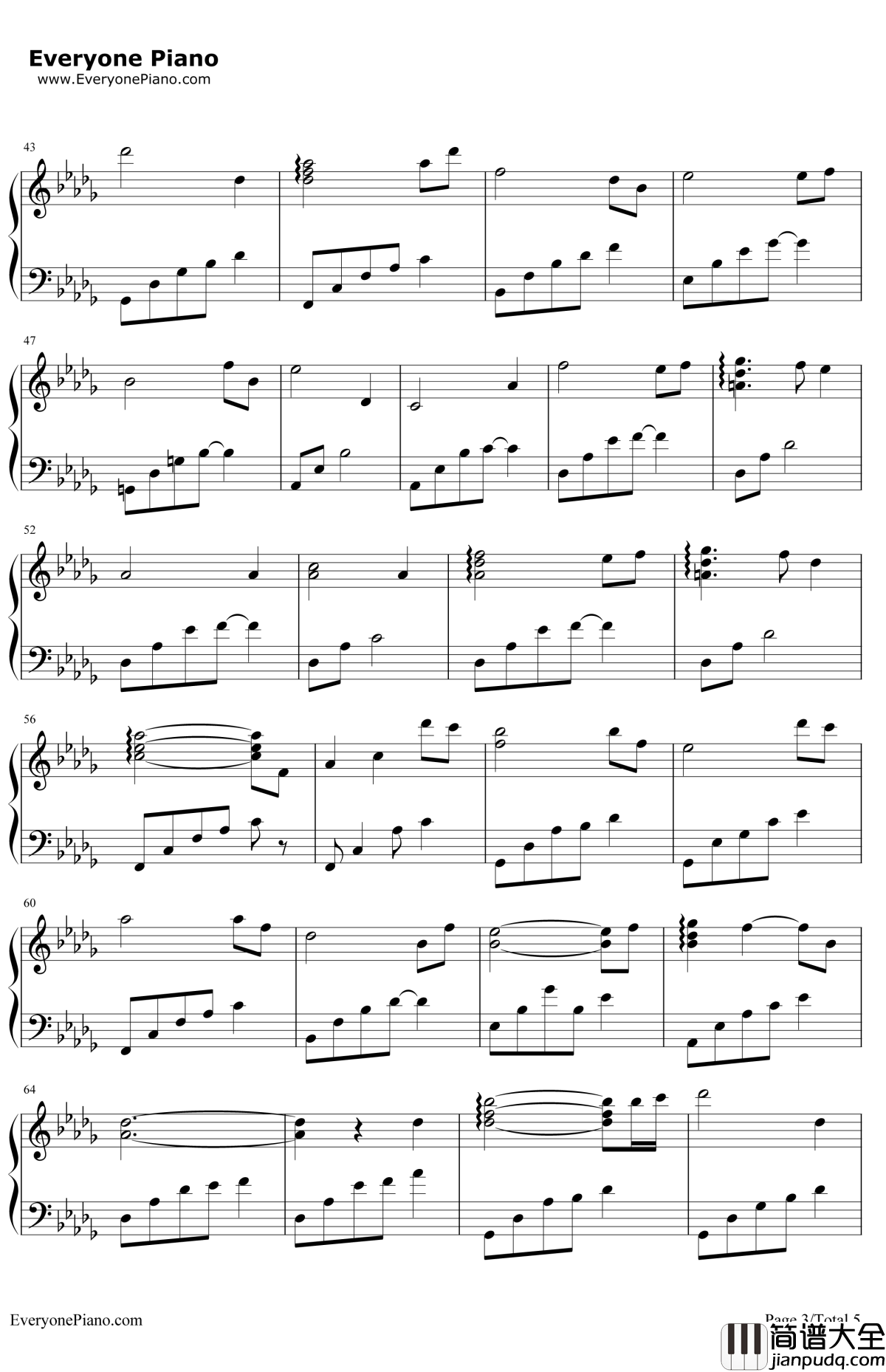 情人节的礼物钢琴谱_石进_夜的钢琴曲Ⅱ
