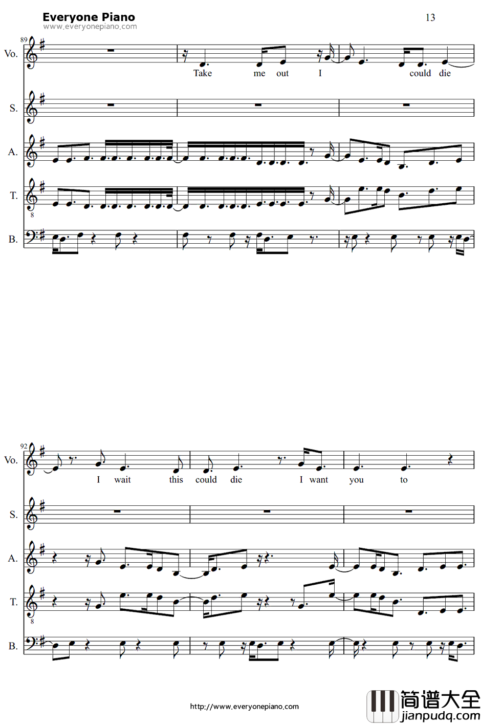 Take_Me_Out钢琴谱_FranzFerdinand