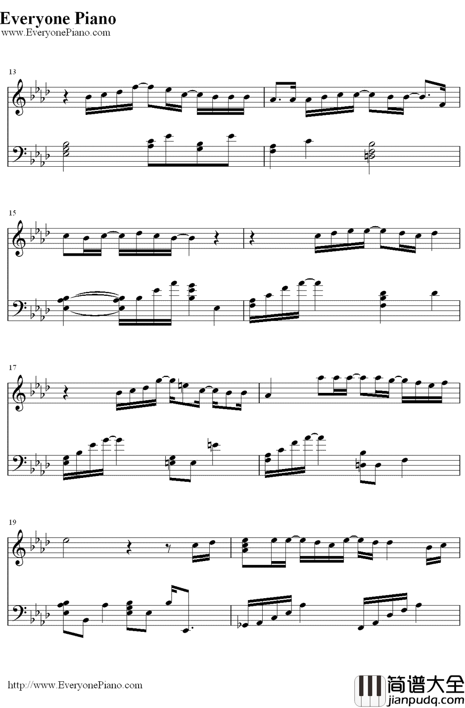 Likeastarinthenight钢琴谱_仓木麻衣__黑暗天使_主题曲