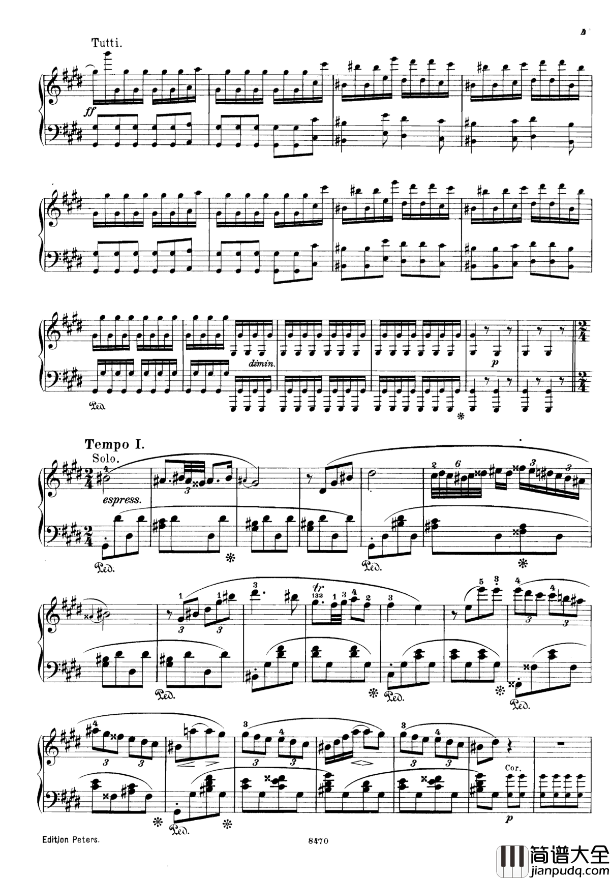 升c小调第三钢琴协奏曲Op.55钢琴谱_克里斯蒂安_里斯