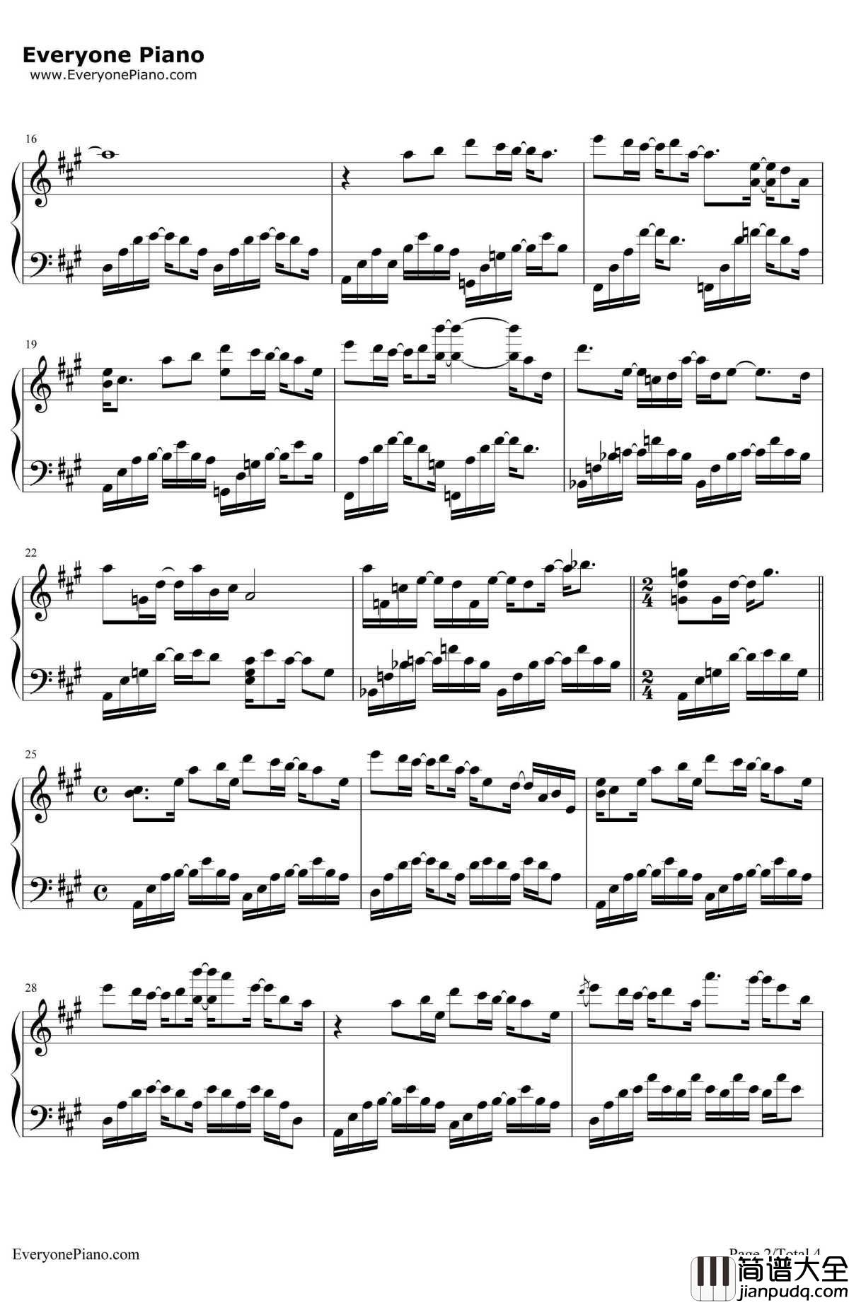 Wonder_Boy钢琴谱_Yiruma
