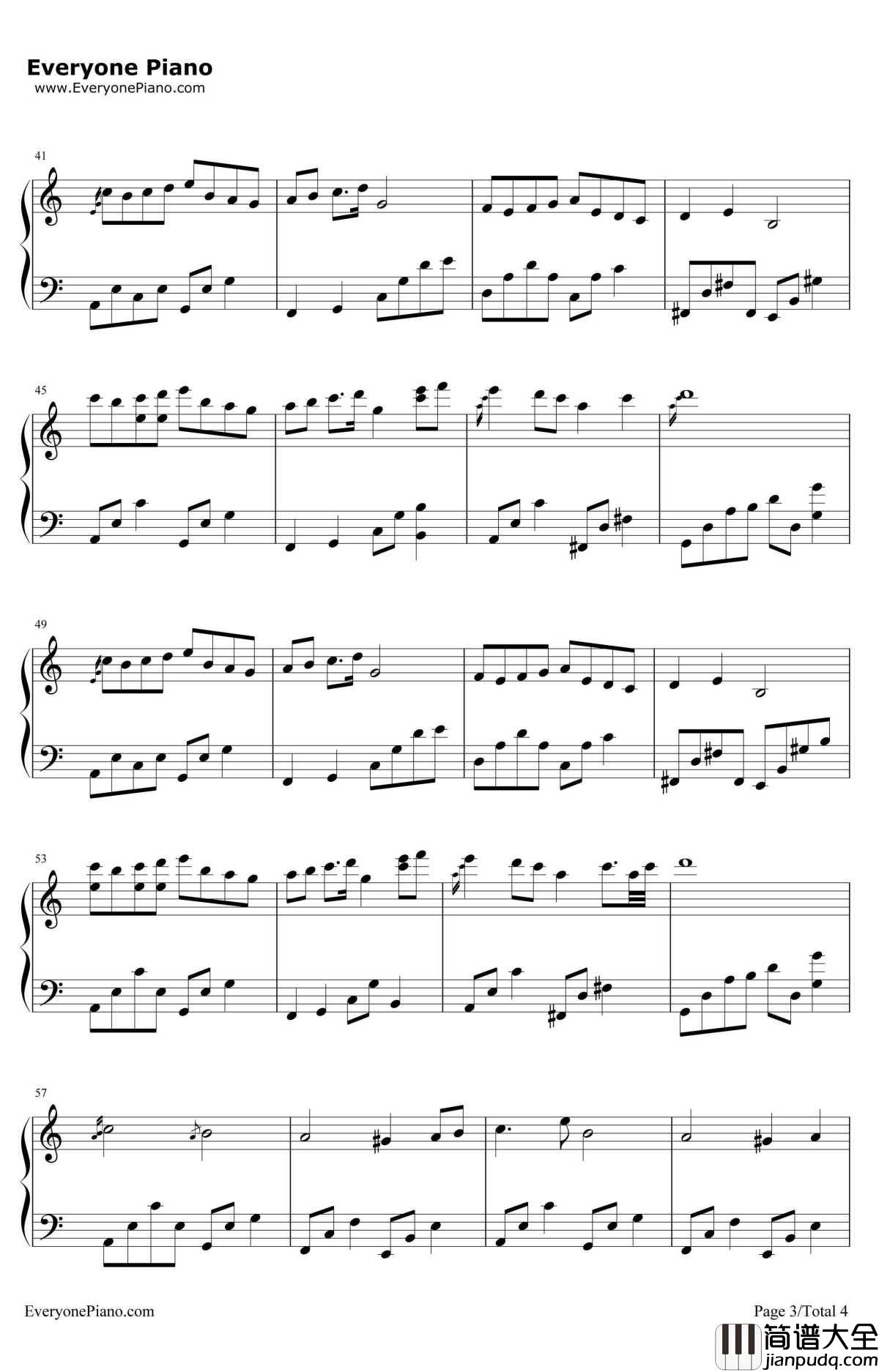 夜的钢琴曲9钢琴谱_石进