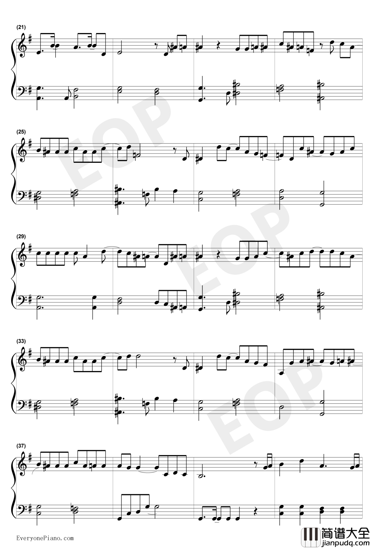 Get_Over钢琴谱_Dream_棋魂片头曲