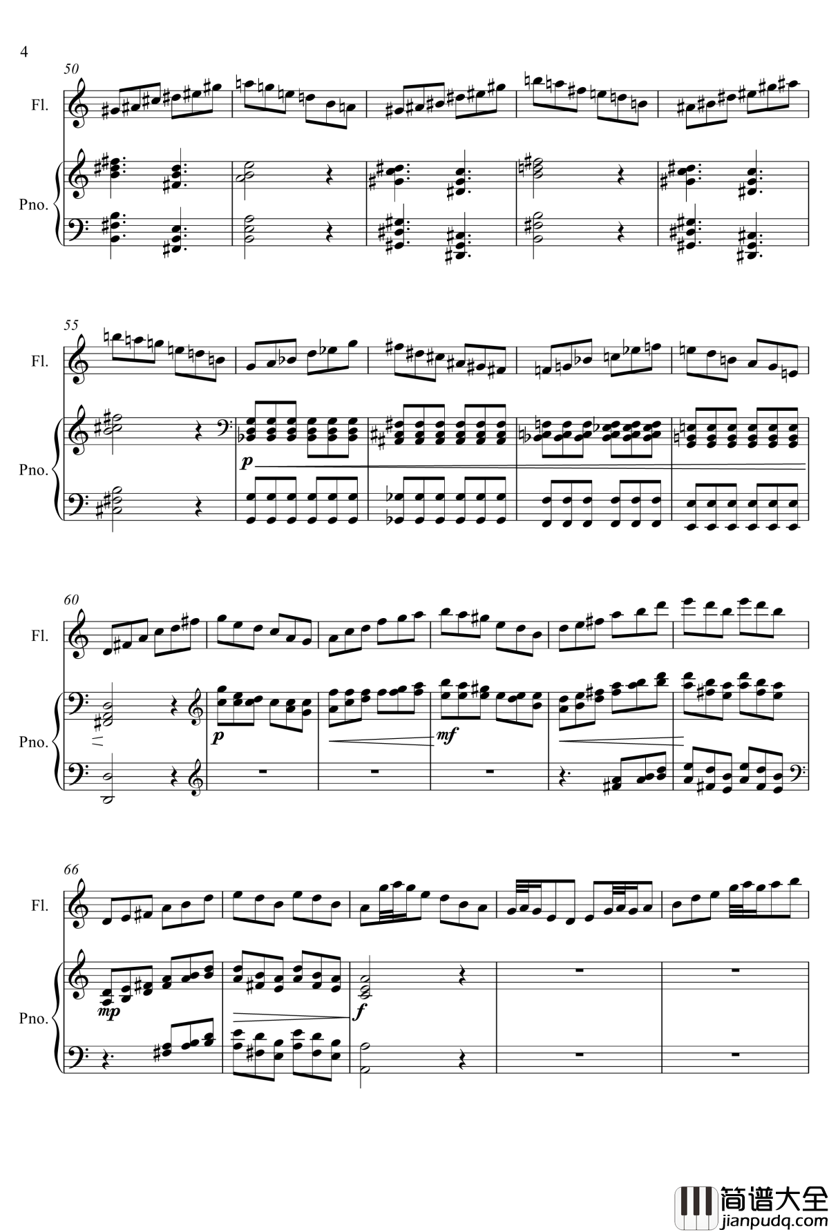 即兴曲3钢琴谱_yewwc