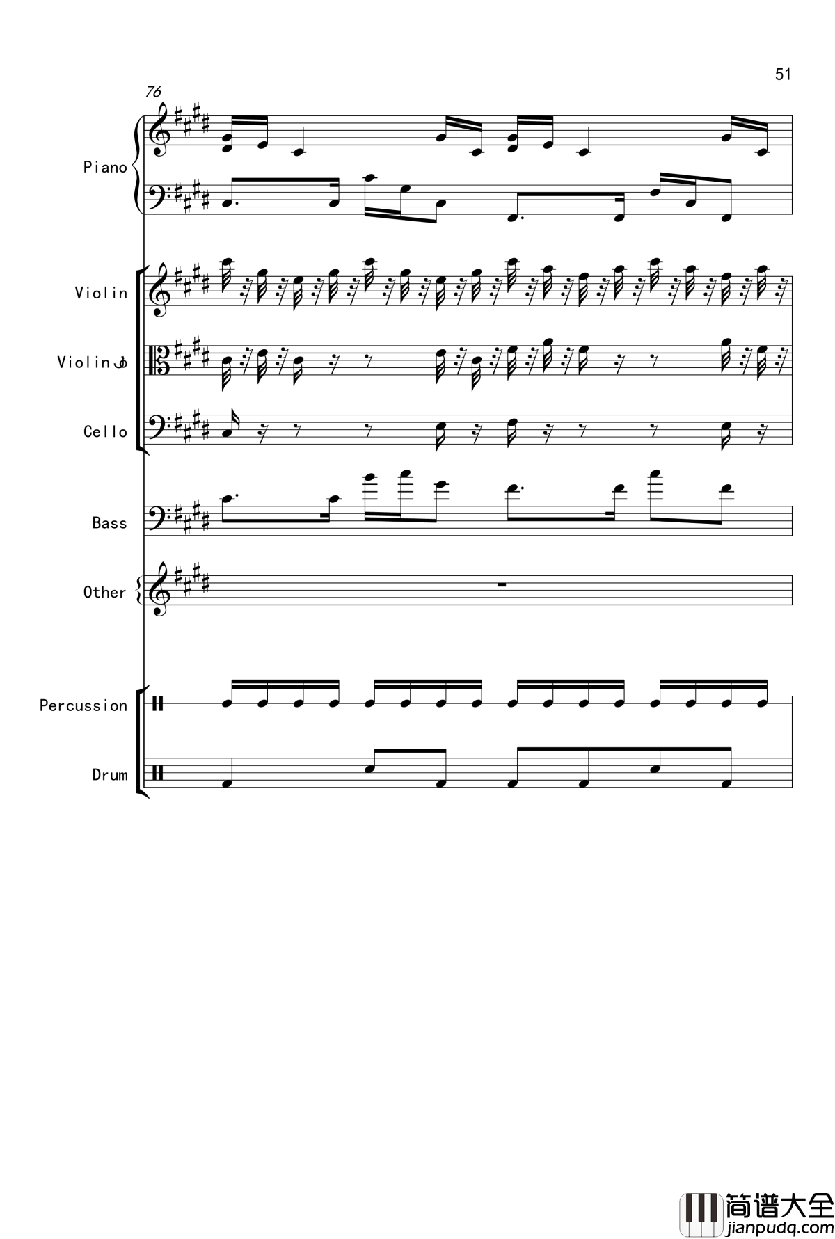 克罗地亚舞曲钢琴谱_Croatian_Rhapsody_马克西姆_Maksim·Mrvica