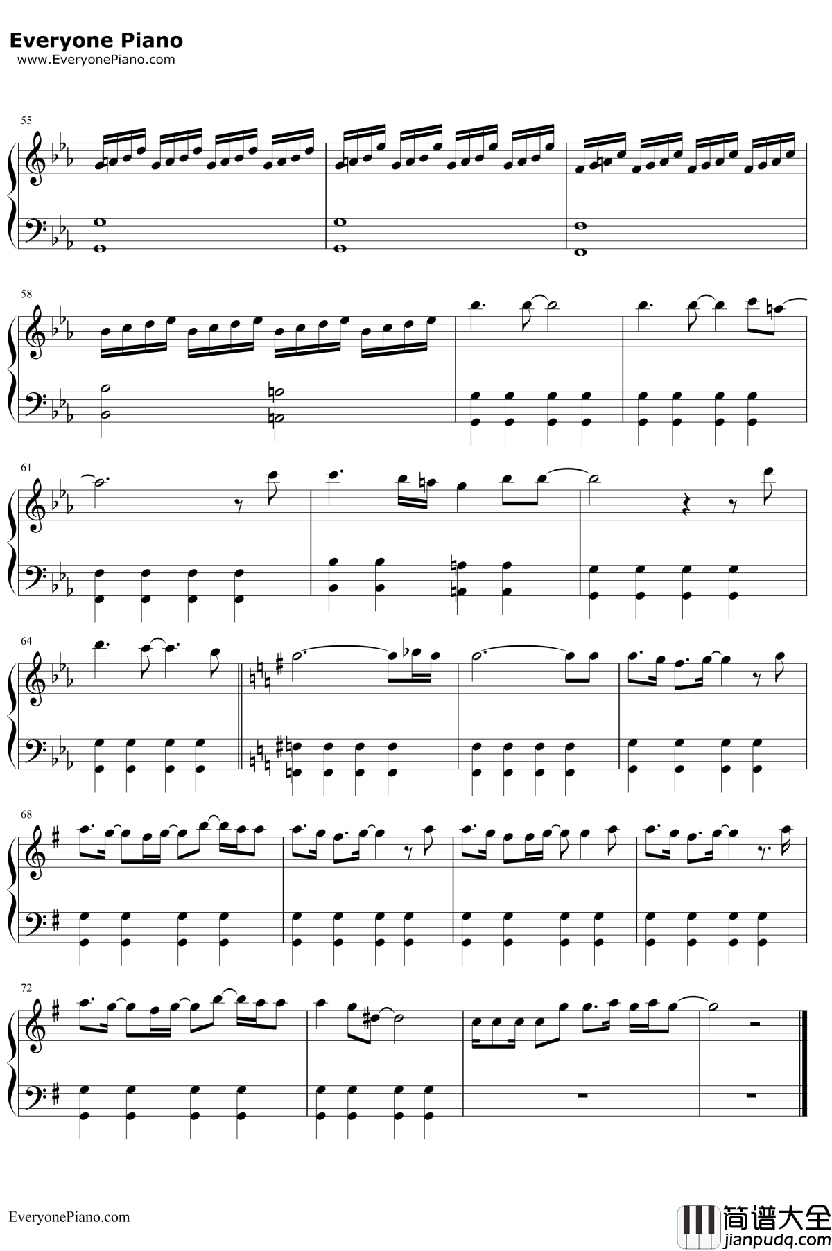 If_I_Dare钢琴谱_SaraBareilles_性别之战插曲