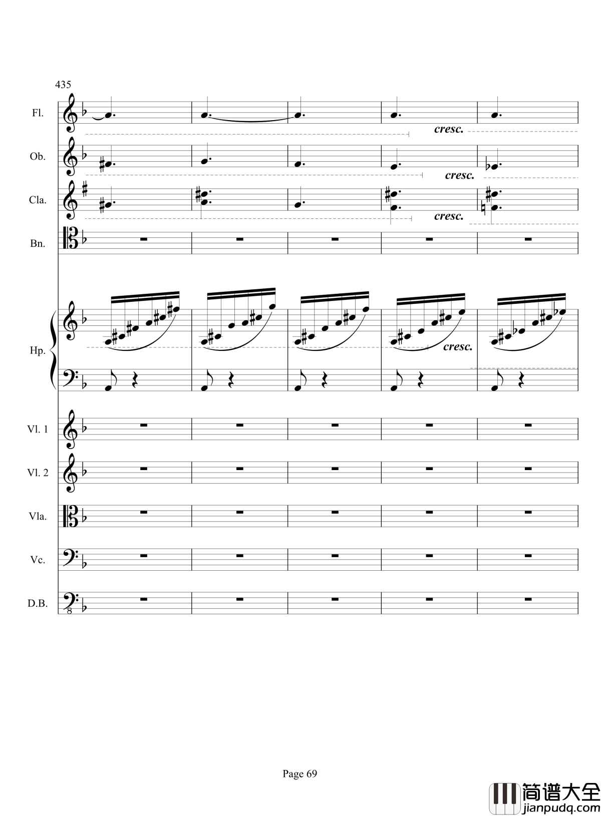 奏鸣曲之交响钢琴谱_第17首_Ⅲ_贝多芬_beethoven