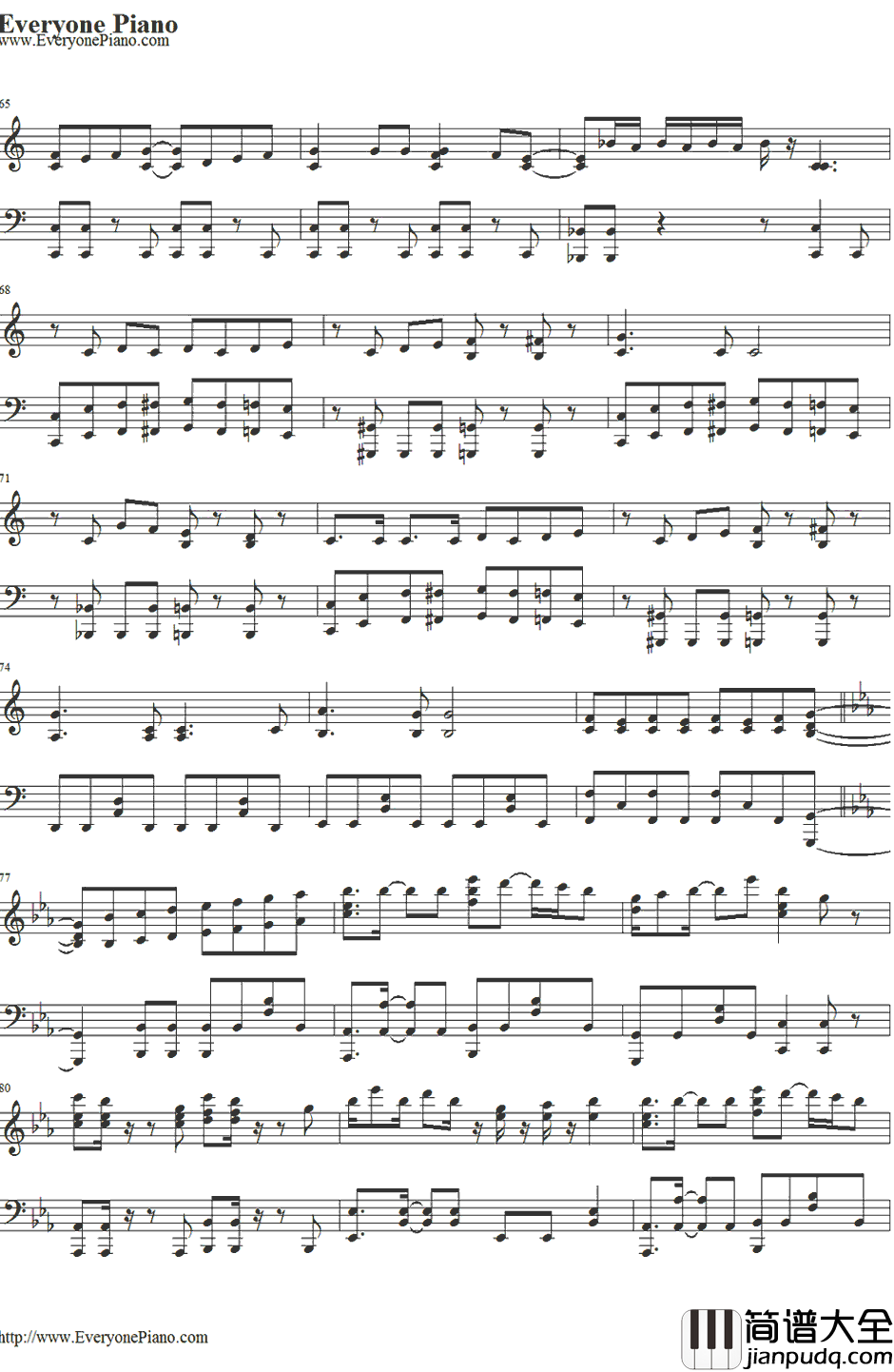 Utauyo!_!MIRACLE钢琴谱_放学后茶会_K_ON!!后期主题曲