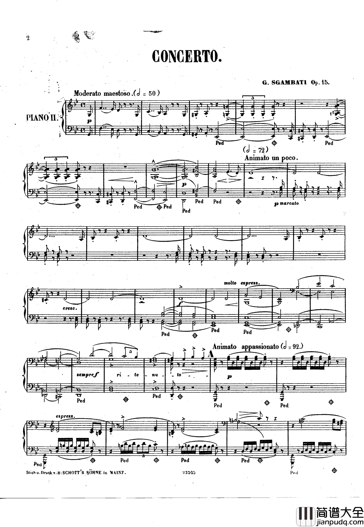 g小调钢琴协奏曲__Op.15钢琴谱_斯甘巴蒂