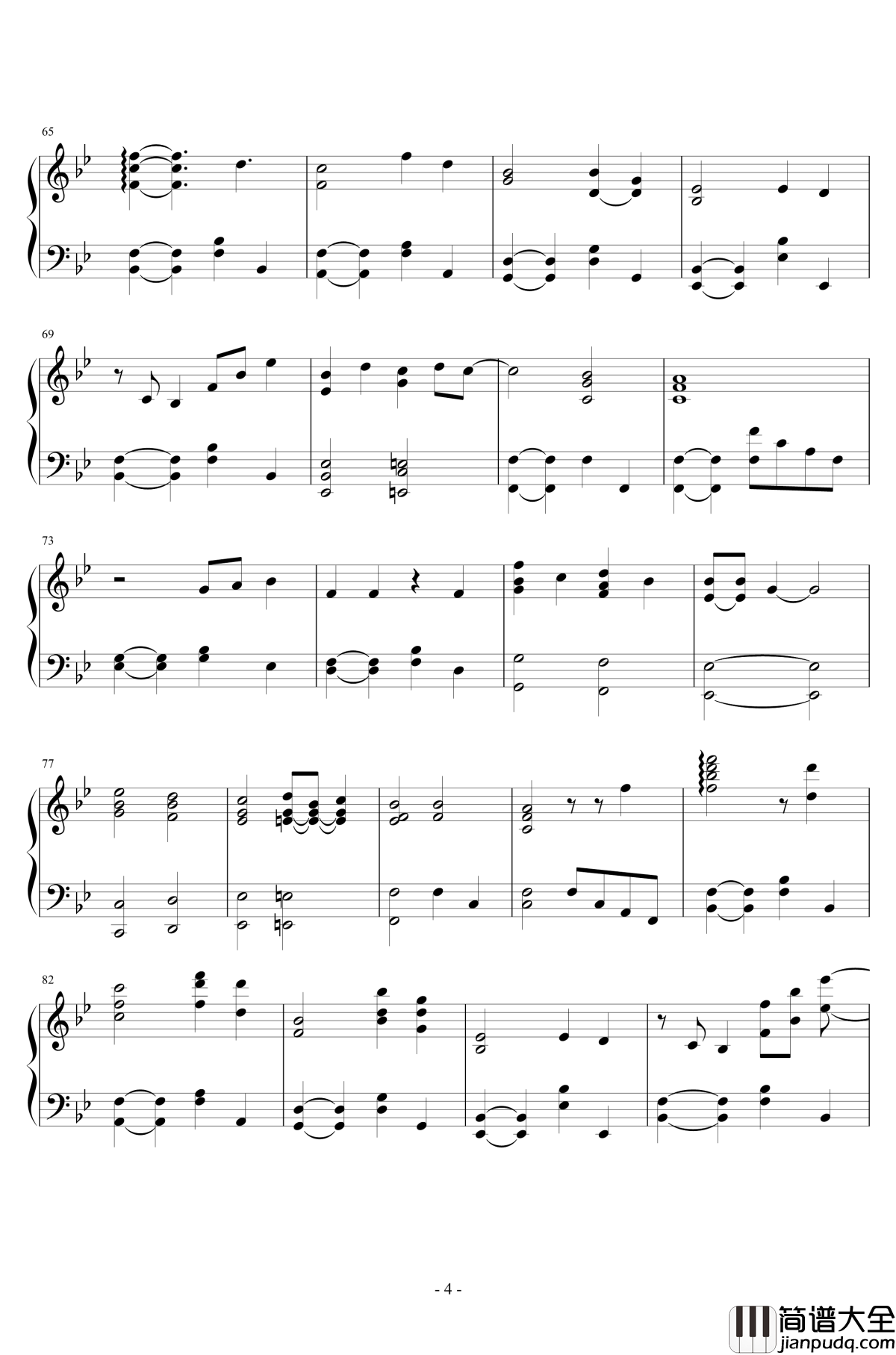 _爱を感じて钢琴谱_Can_you_feel_the_love_tonight_狮子王_広橋真紀子
