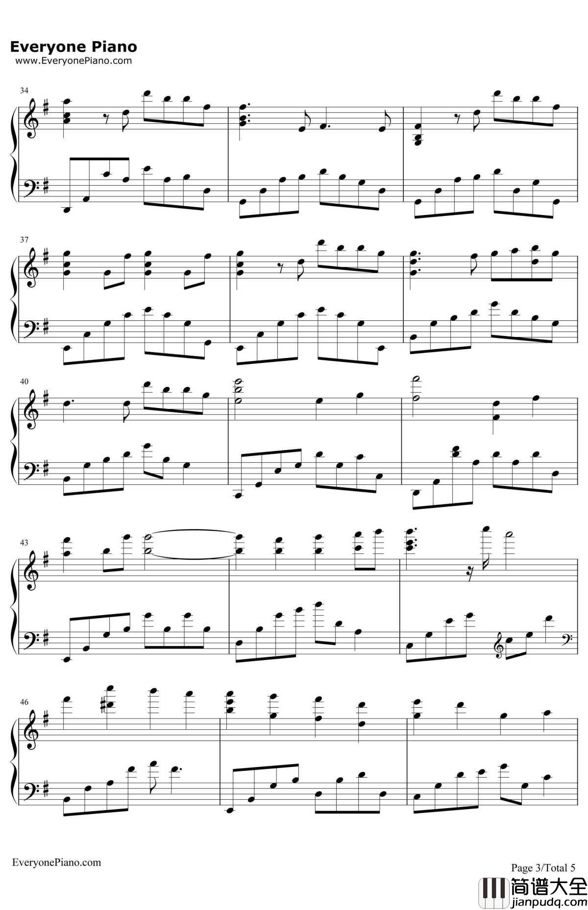 Your_Autumn_Scene钢琴谱_李闰珉_Yiruma