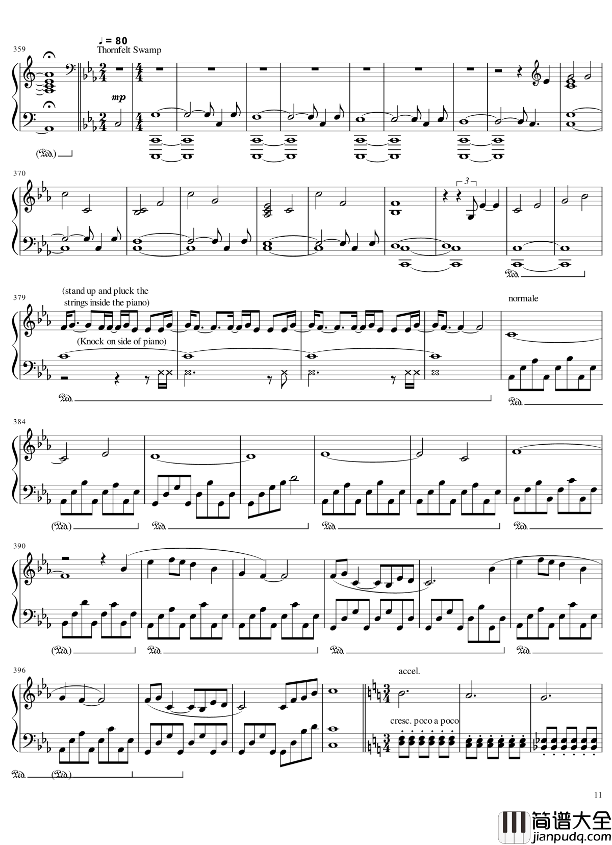 Ori_and_The_Blind_Forest钢琴谱_未知的时空