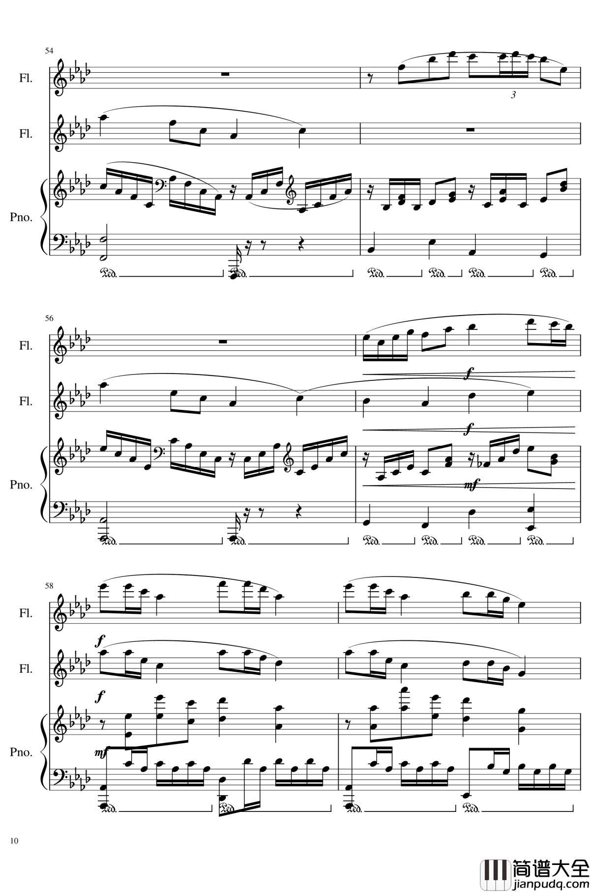 Trio_for_piano_and_2_flutes,_Op.117钢琴谱_I.Alborada_一个球