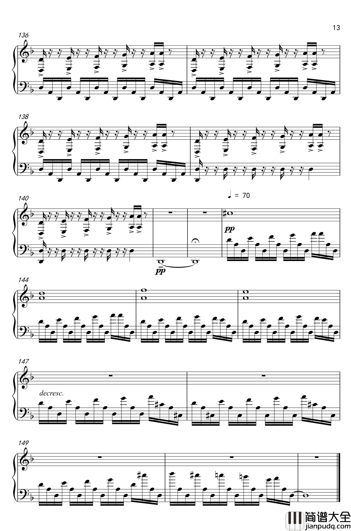 康纳主题曲钢琴谱_底特律：成为人类