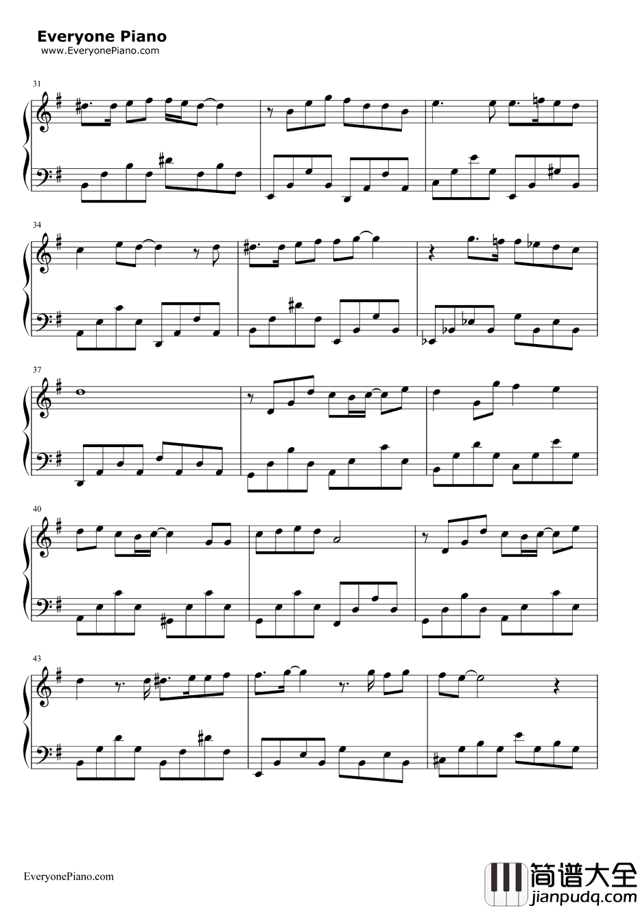 I_Believe钢琴谱_申升勋_我的野蛮女友主题曲
