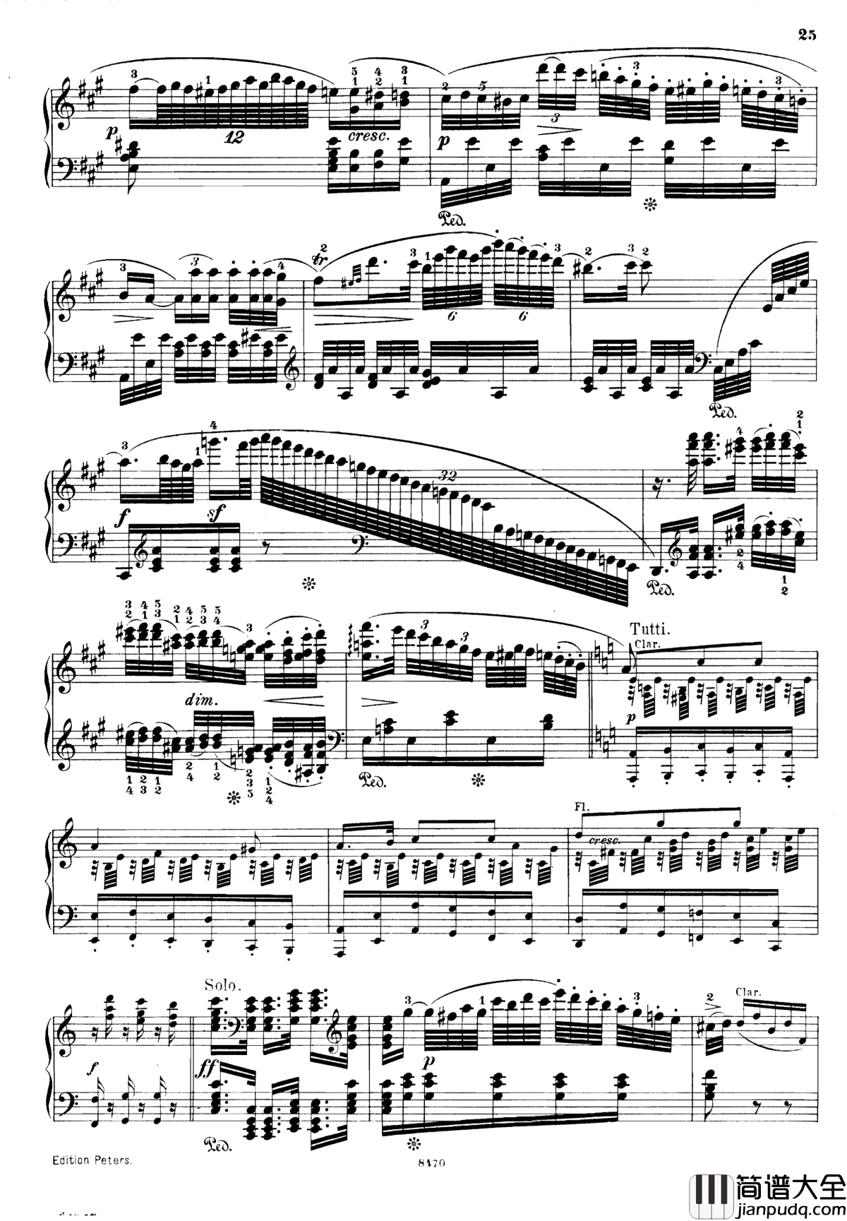 升c小调第三钢琴协奏曲Op.55钢琴谱_克里斯蒂安_里斯