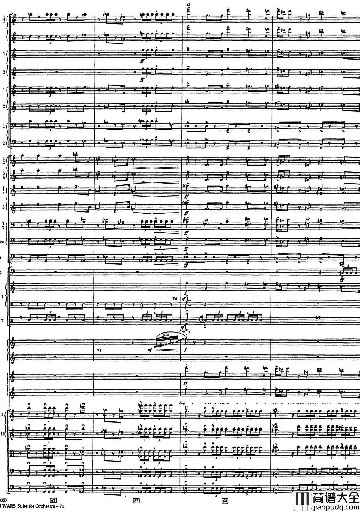 帝国进行曲总谱钢琴谱_The_Imperial_March_Full_Orchestra_John_Williams