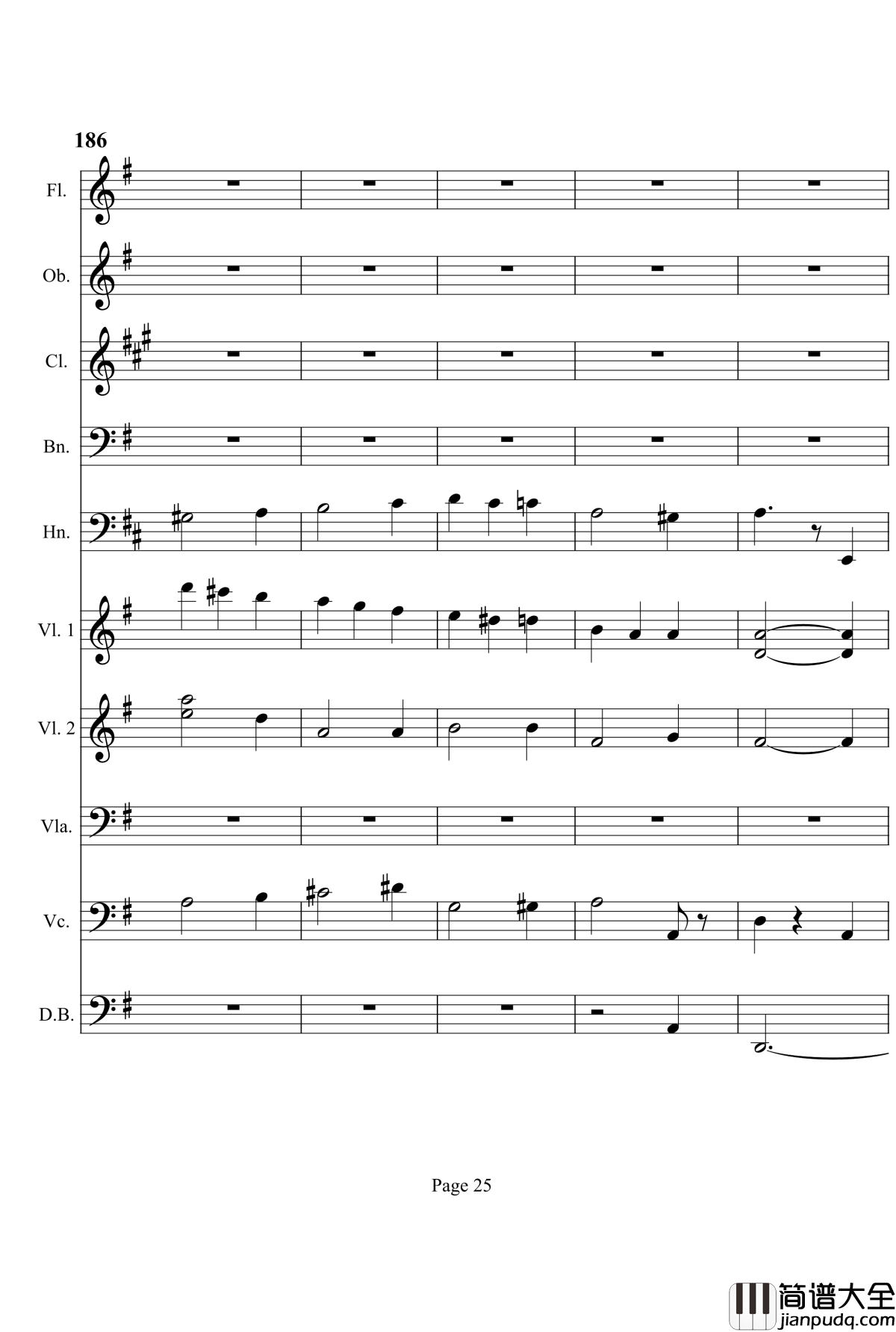 奏鸣曲之交响钢琴谱_第7首_Ⅲ_贝多芬_beethoven