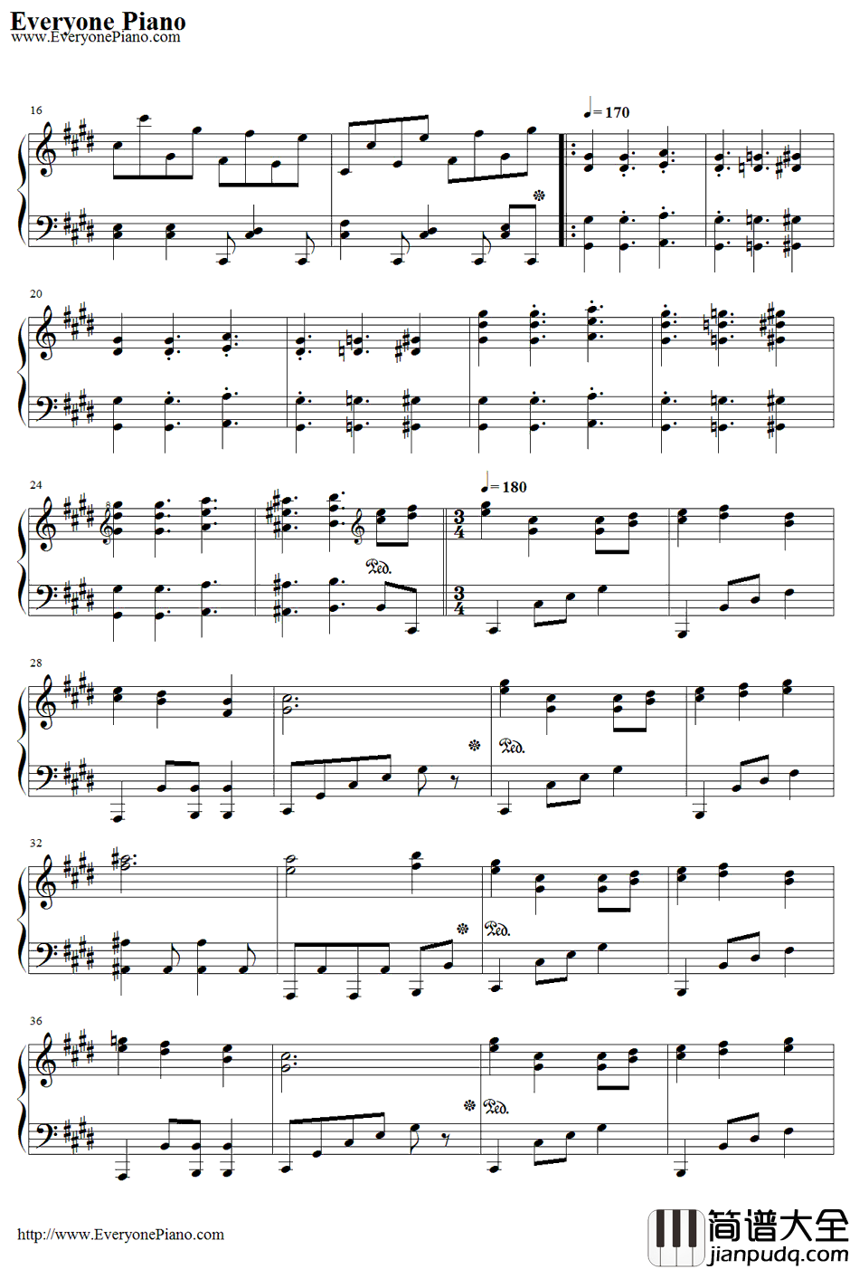 神さびた古戦场~SuwaFoughtenField钢琴谱_八坂神奈子_东方风神录~MountainofFaith主题曲