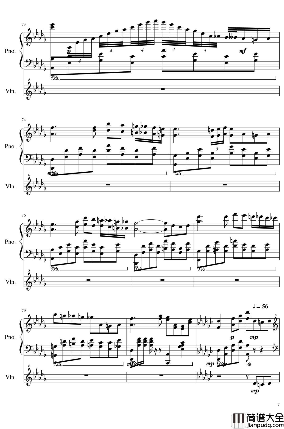 Op.1_3钢琴谱_依依不舍_SunnyAK47