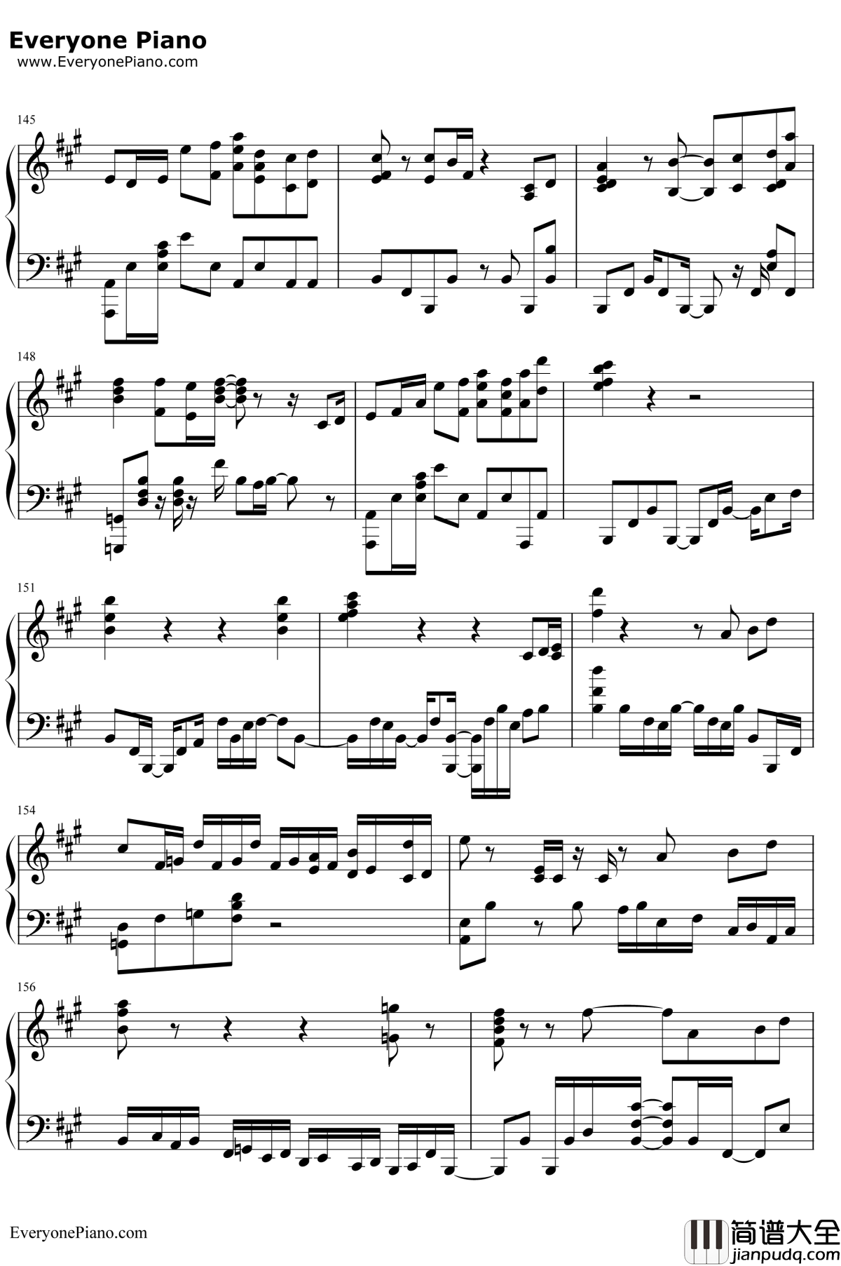 鸟之诗钢琴谱_Lia_动画AIR主题曲