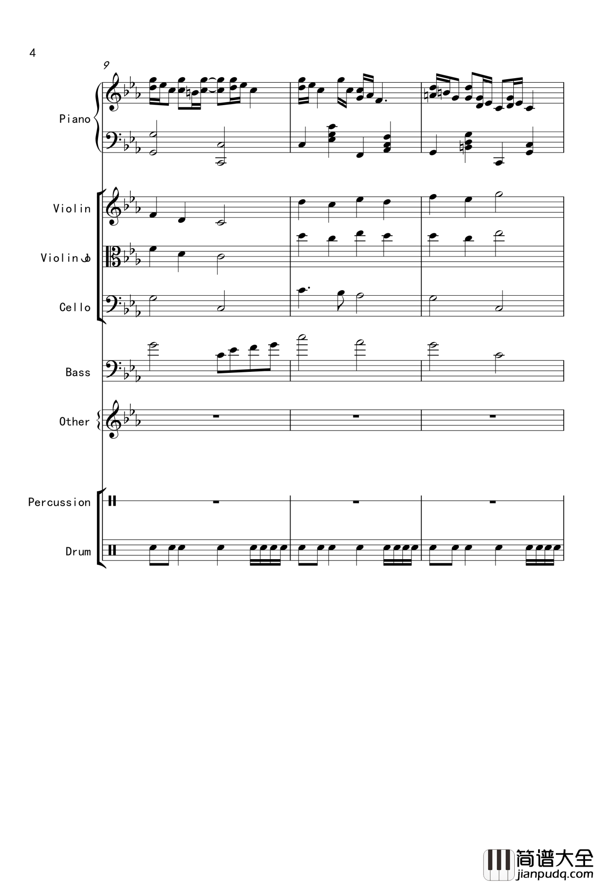 克罗地亚舞曲钢琴谱_Croatian_Rhapsody_马克西姆_Maksim·Mrvica