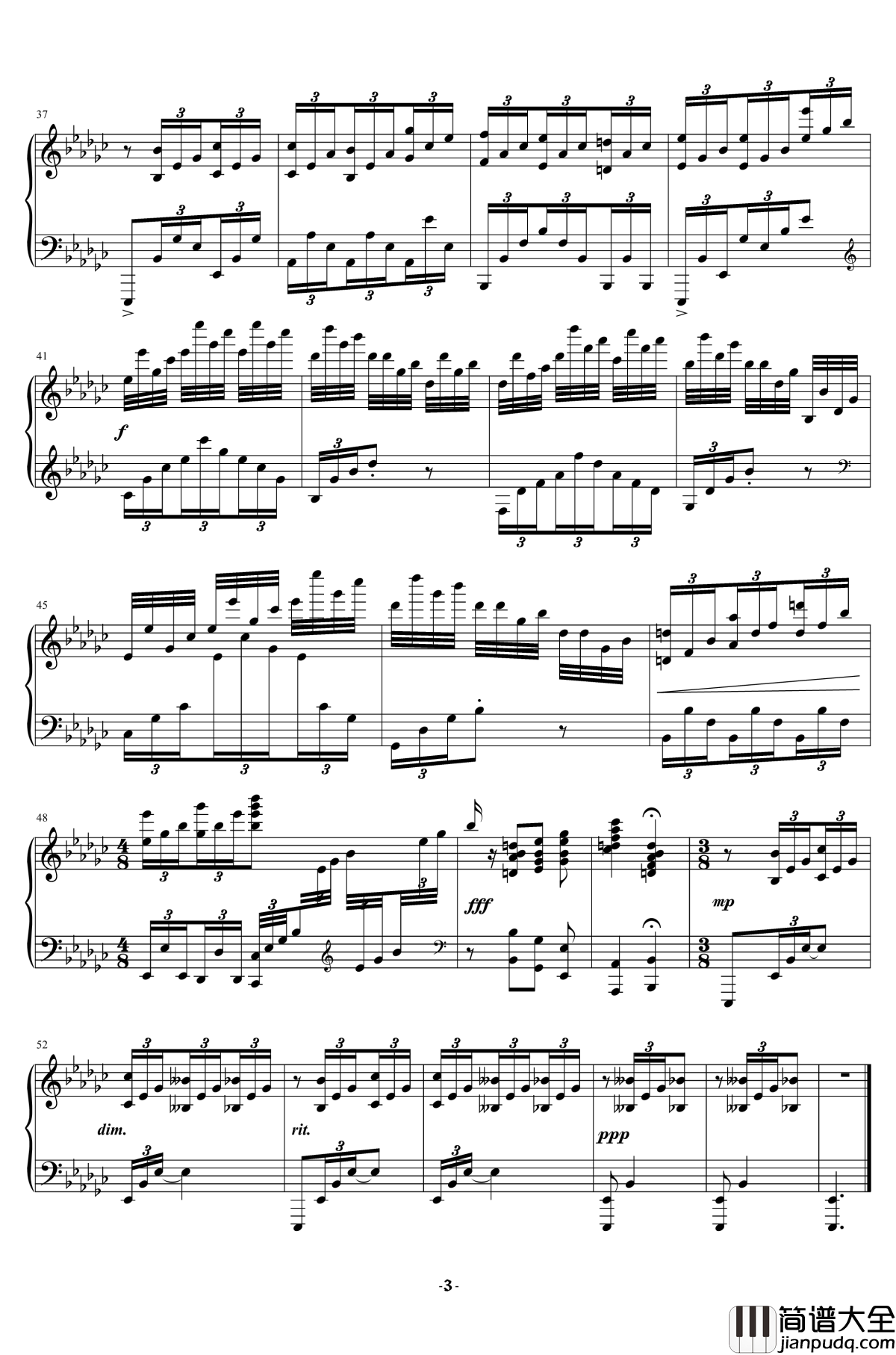 Eb小调即兴曲钢琴谱_Op.20,_No.1_余天越