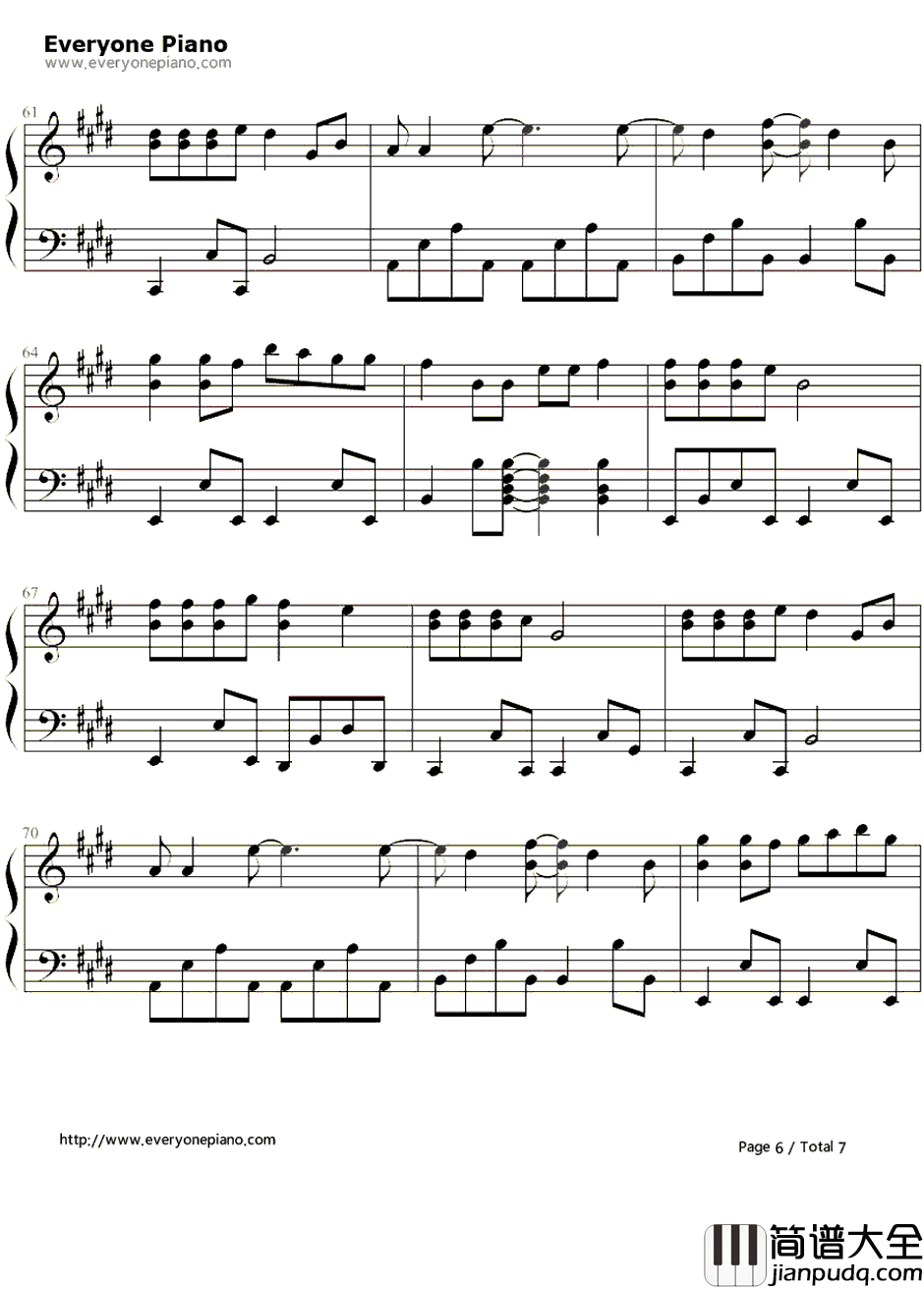 Anyone_Of_Us钢琴谱_葛瑞盖斯(GarethPaulGates)