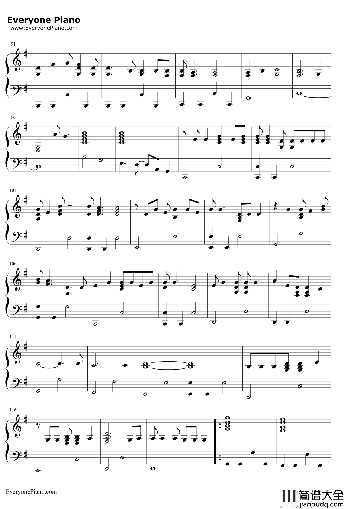 Begin_Again钢琴谱_TaylorSwift